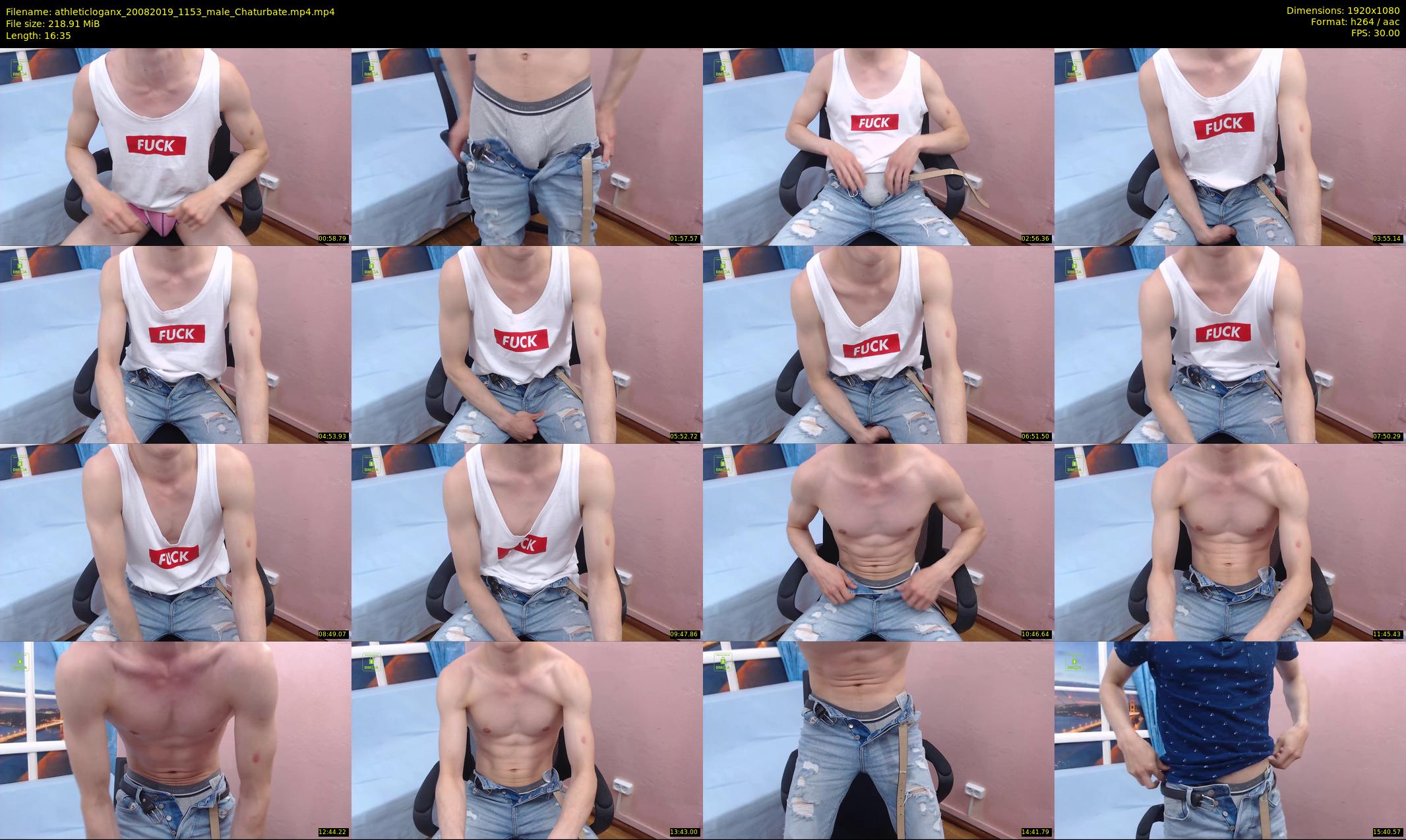 athleticloganx — 17 minute Chaturbate male cam show recording, 1080p, Aug 20, 2019