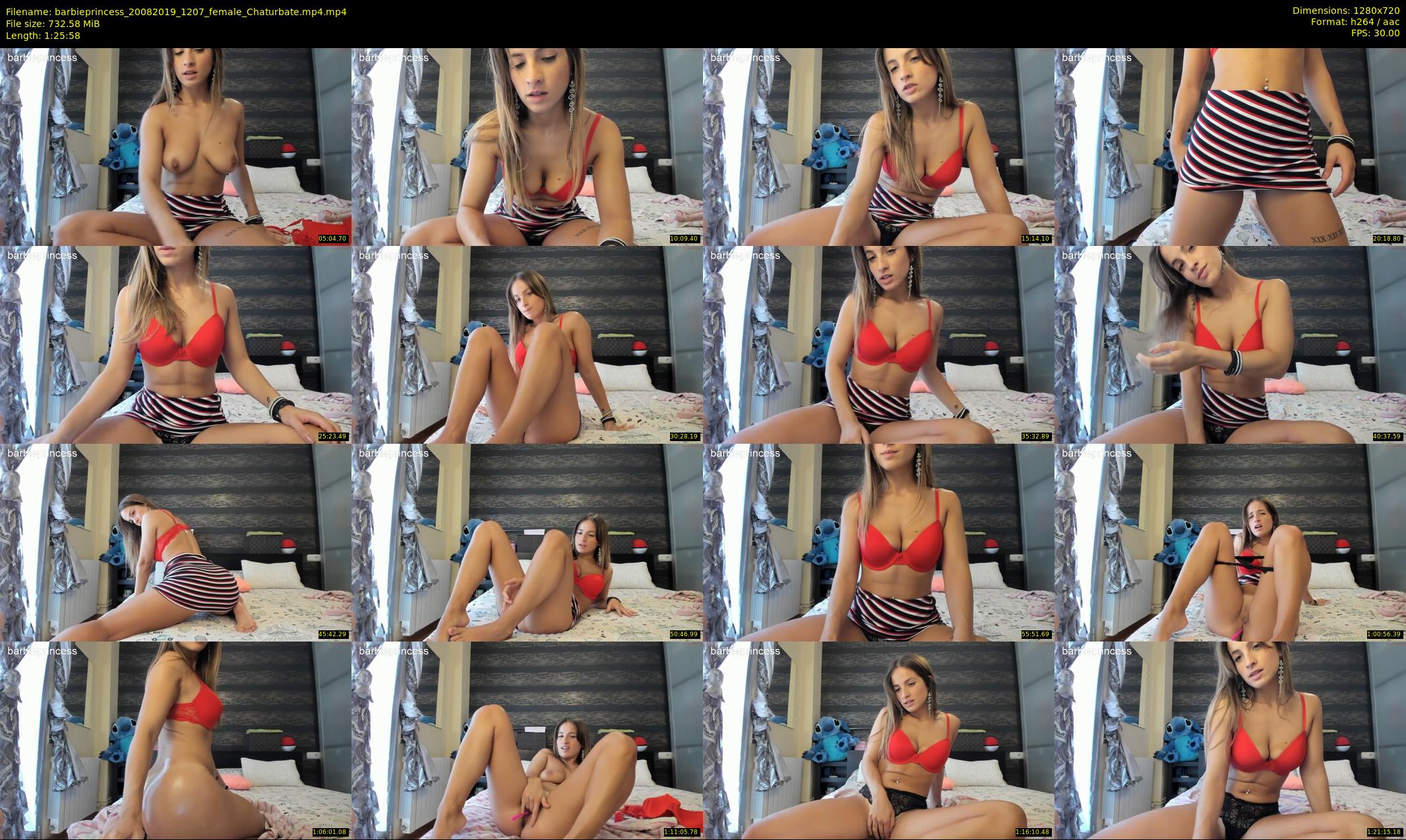 barbieprincess — 86 minute Chaturbate female cam show recording, 720p, Aug 20, 2019