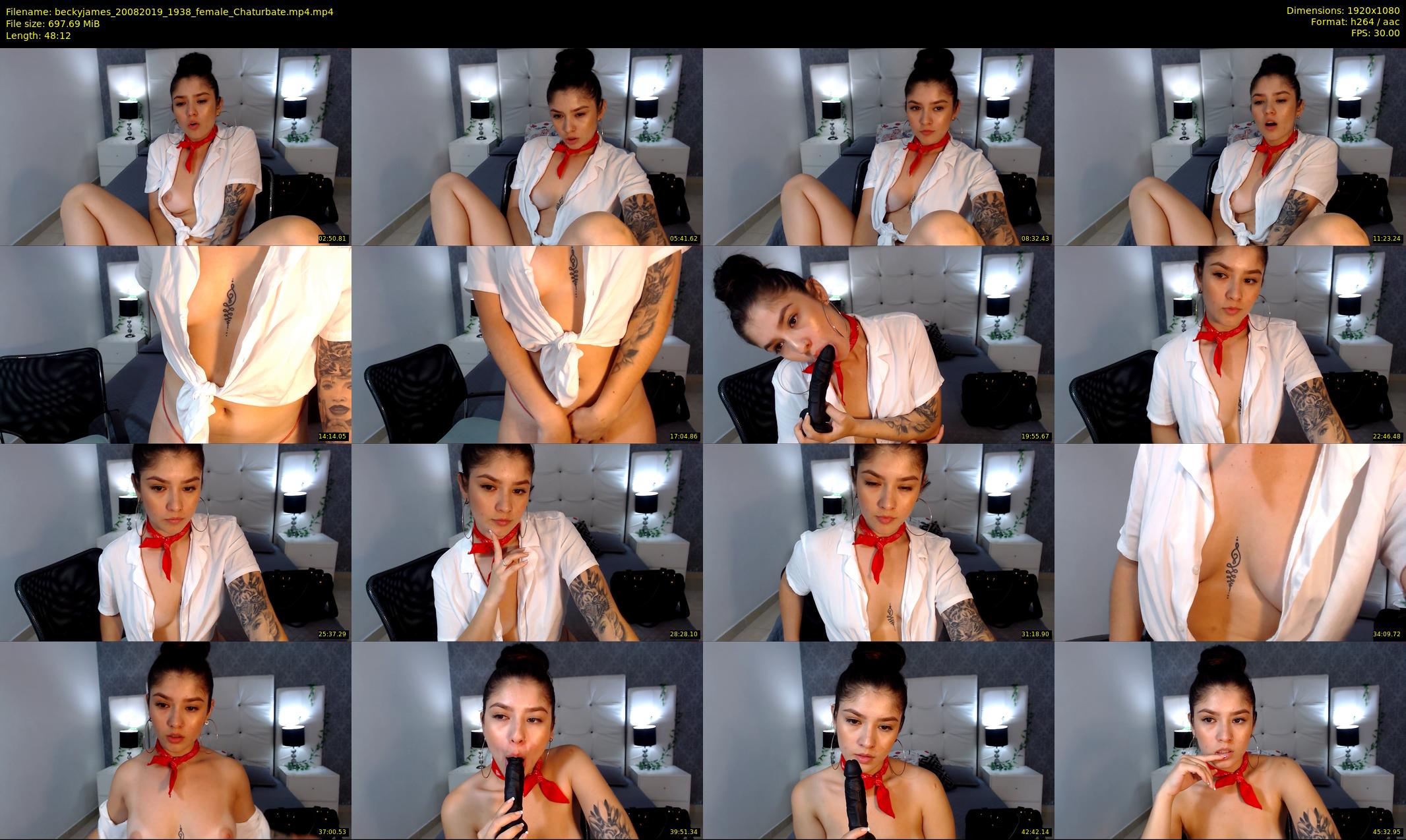 beckyjames — 49 minute Chaturbate female cam show recording, 1080p, Aug 20, 2019