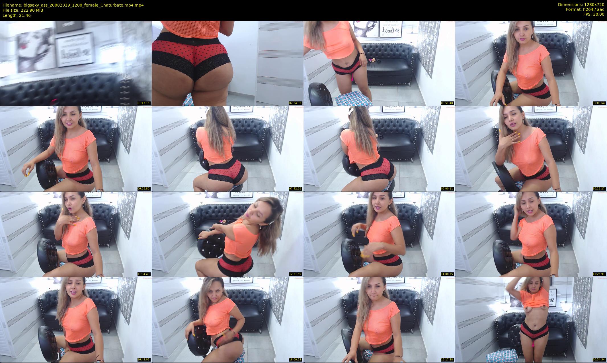 bigsexy_ass — 22 minute Chaturbate female cam show recording, 720p, Aug 20, 2019