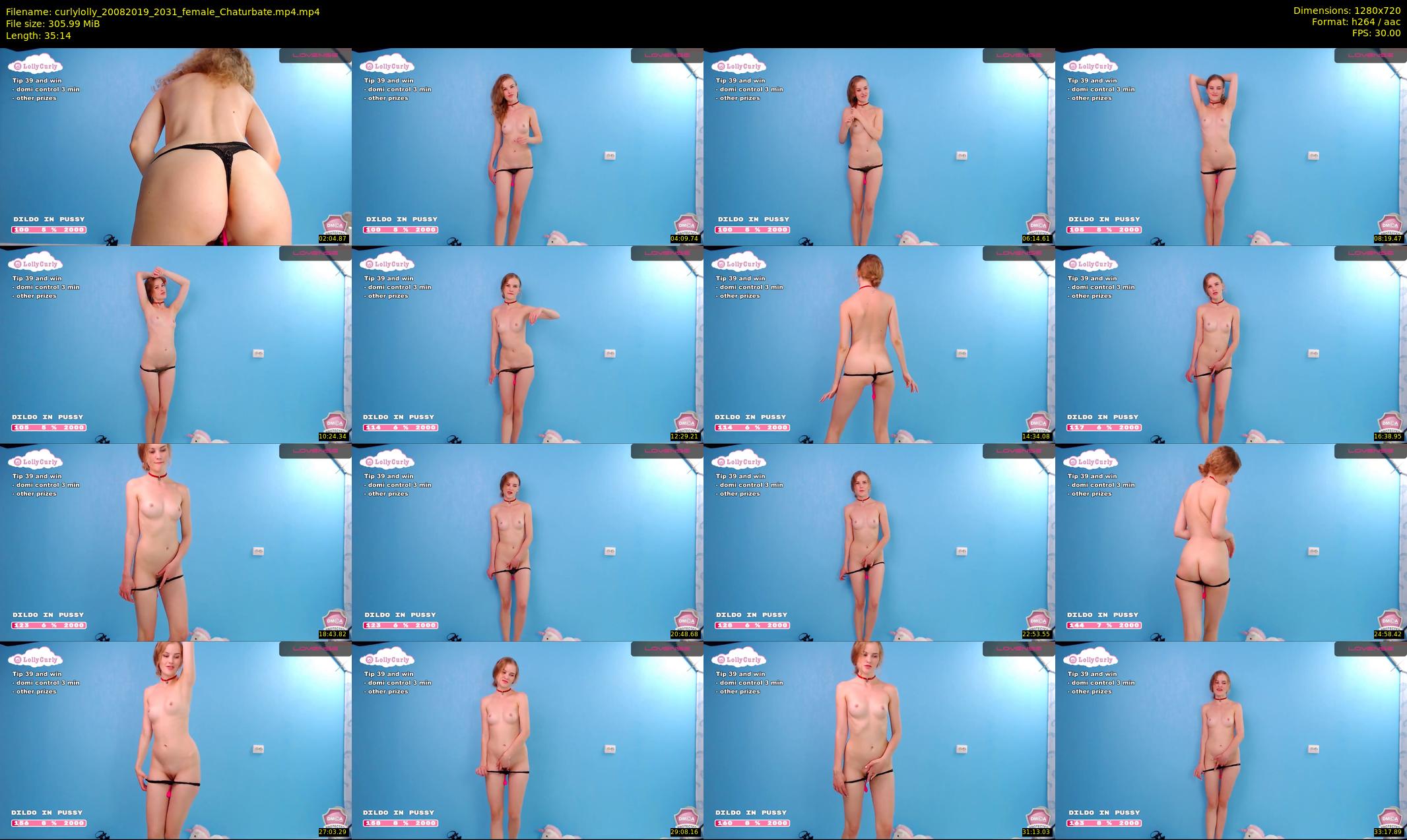 curlylolly — 36 minute Chaturbate female cam show recording, 720p, Aug 20, 2019