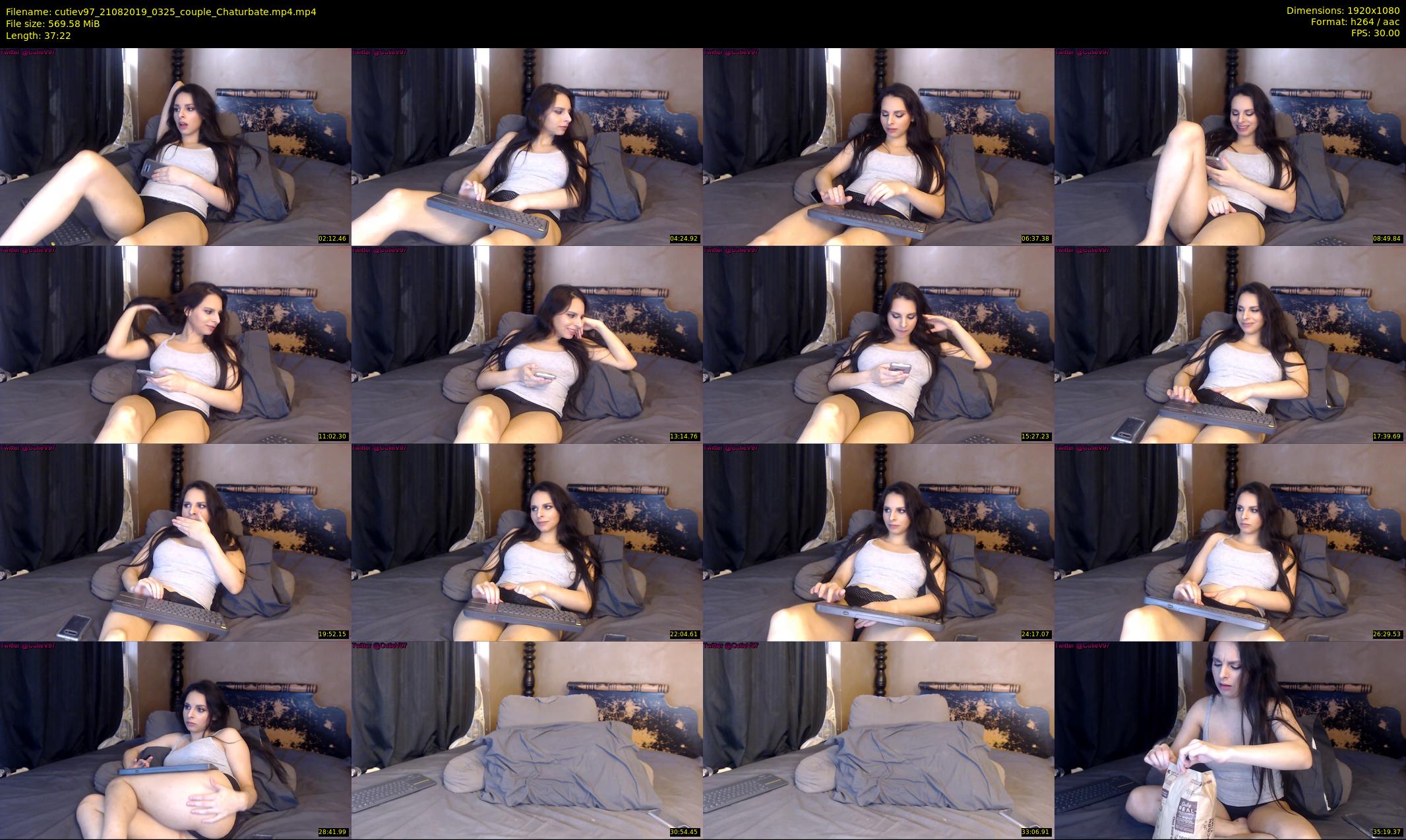 cutiev97 — 38 minute Chaturbate couple cam show recording, 1080p, Aug 21, 2019
