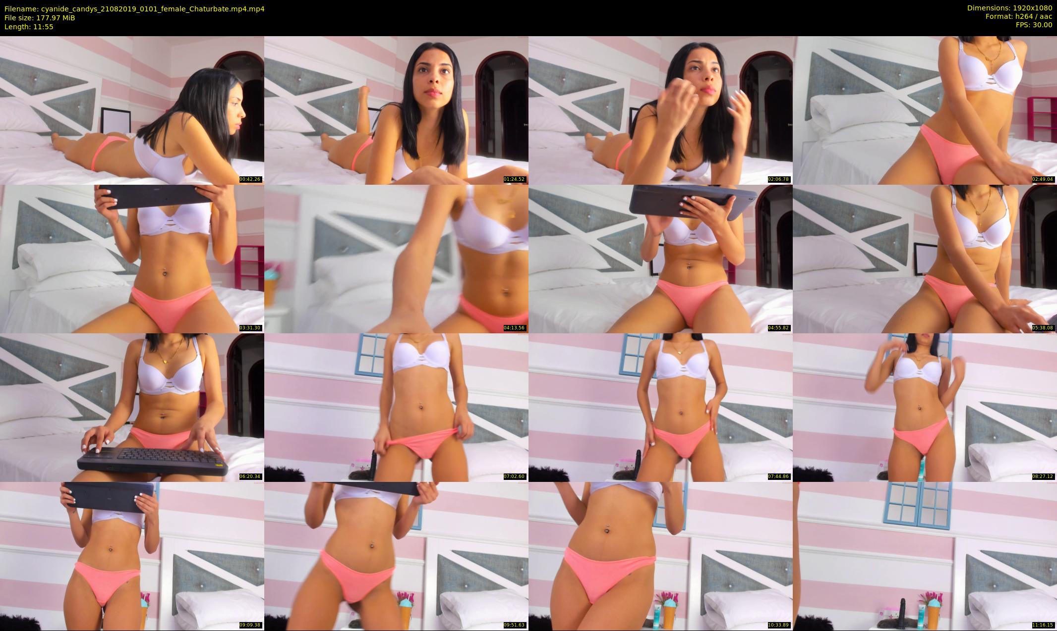 cyanide_candys — 12 minute Chaturbate female cam show recording, 1080p, Aug 21, 2019
