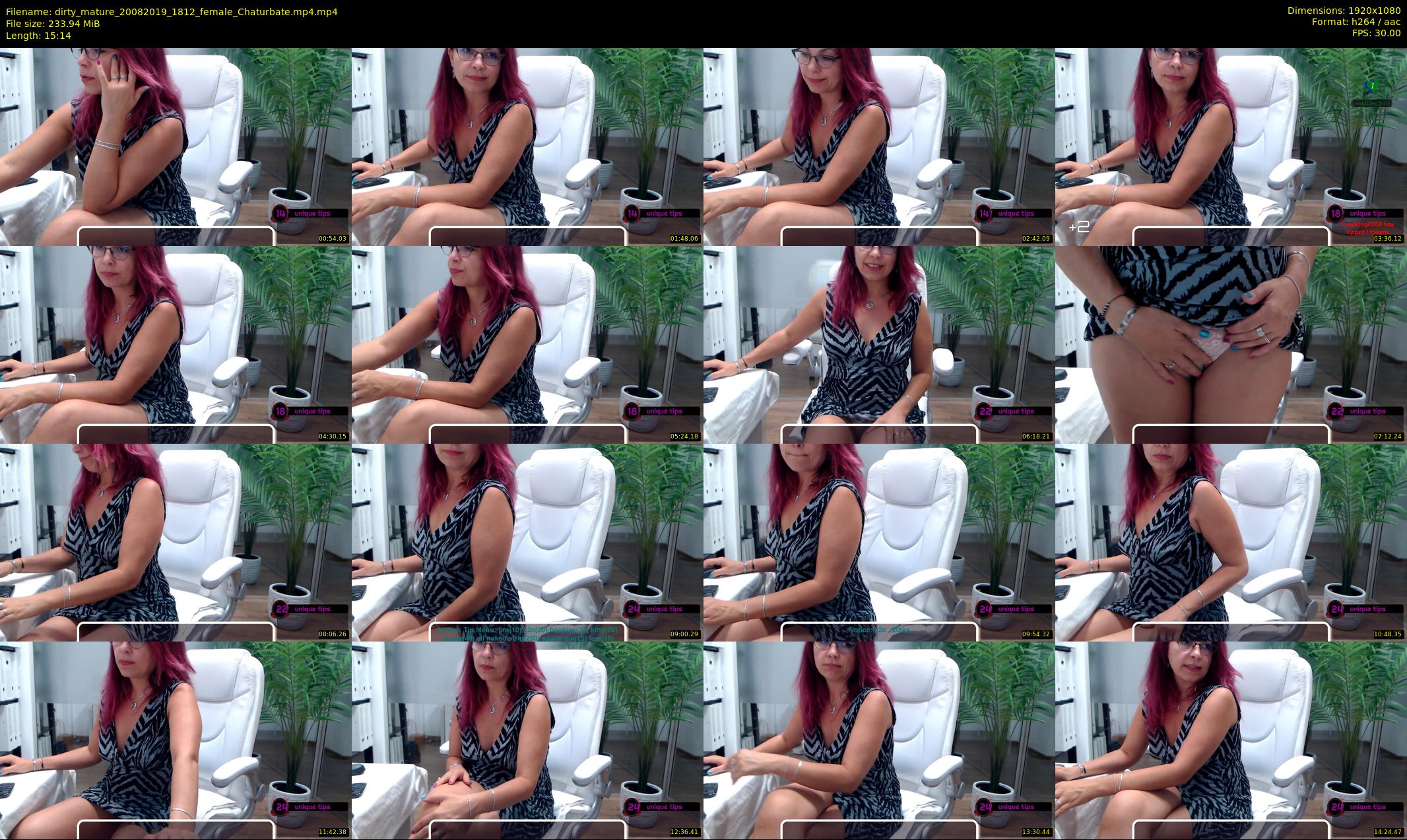dirty_mature — 16 minute Chaturbate female cam show recording, 1080p, Aug 20, 2019