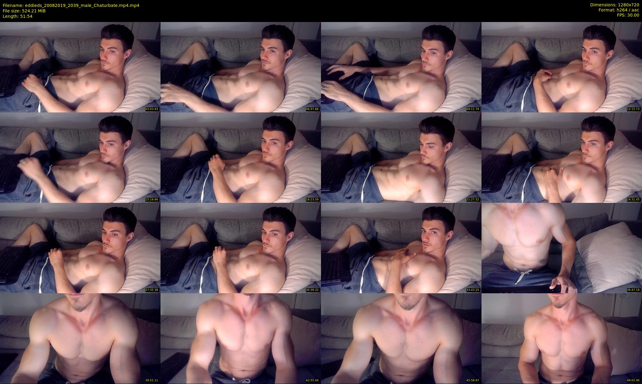 eddieds — 52 minute Chaturbate male cam show recording, 720p, Aug 20, 2019