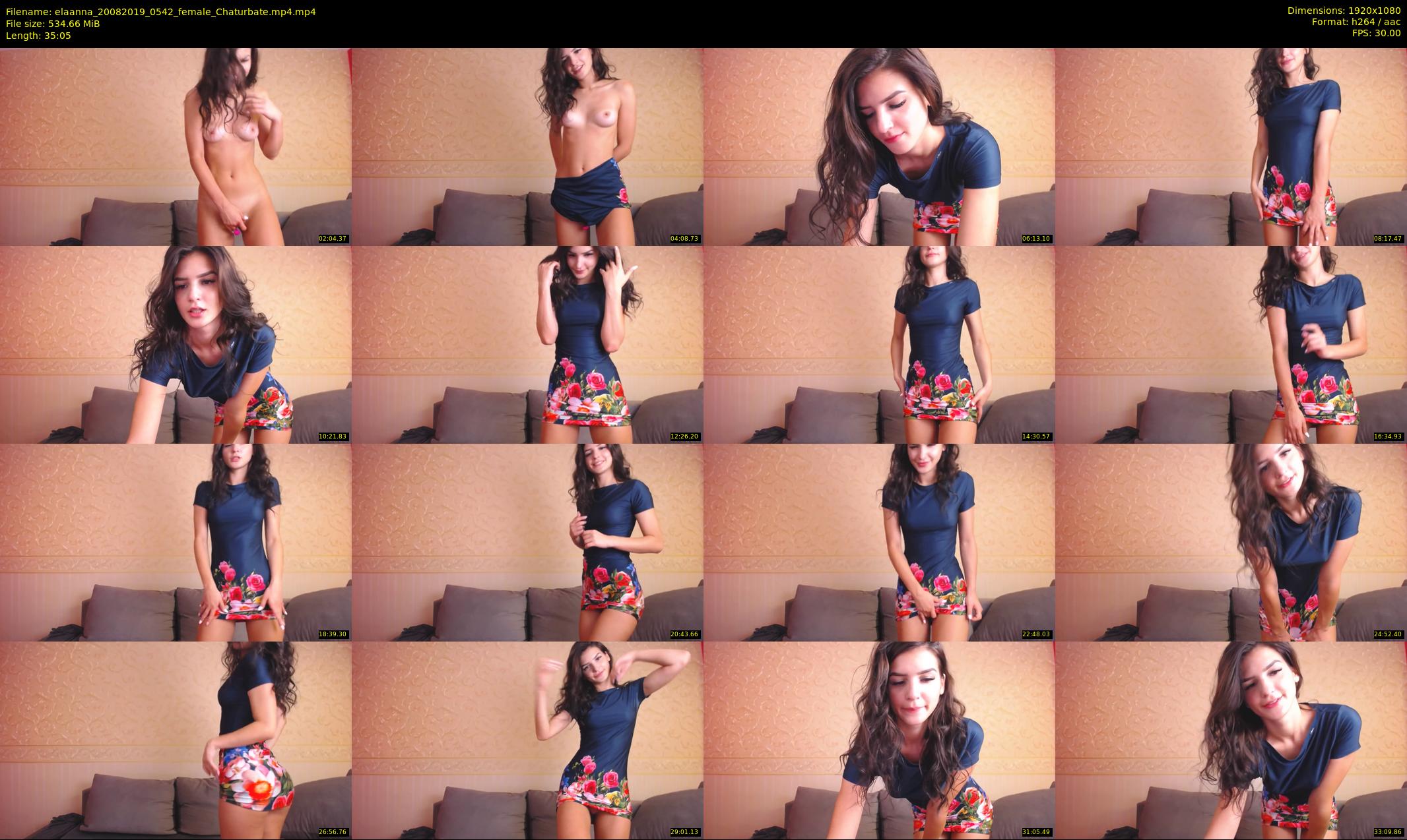 elaanna — 36 minute Chaturbate female cam show recording, 1080p, Aug 20, 2019