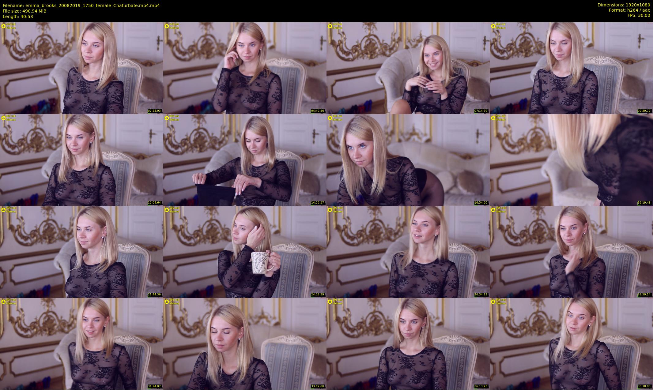 emma_brooks — 41 minute Chaturbate female cam show recording, 1080p, Aug 20, 2019