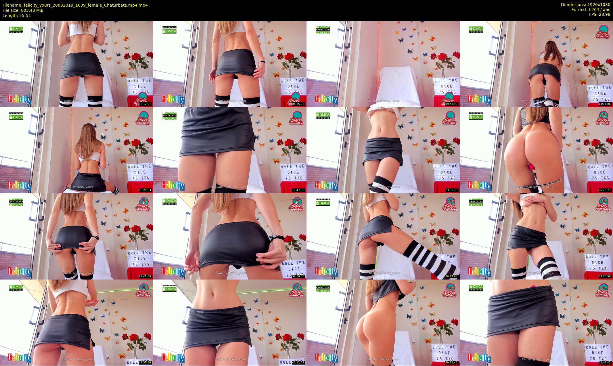 felicity_yours — 56 minute Chaturbate female cam show recording, 1080p, Aug 20, 2019