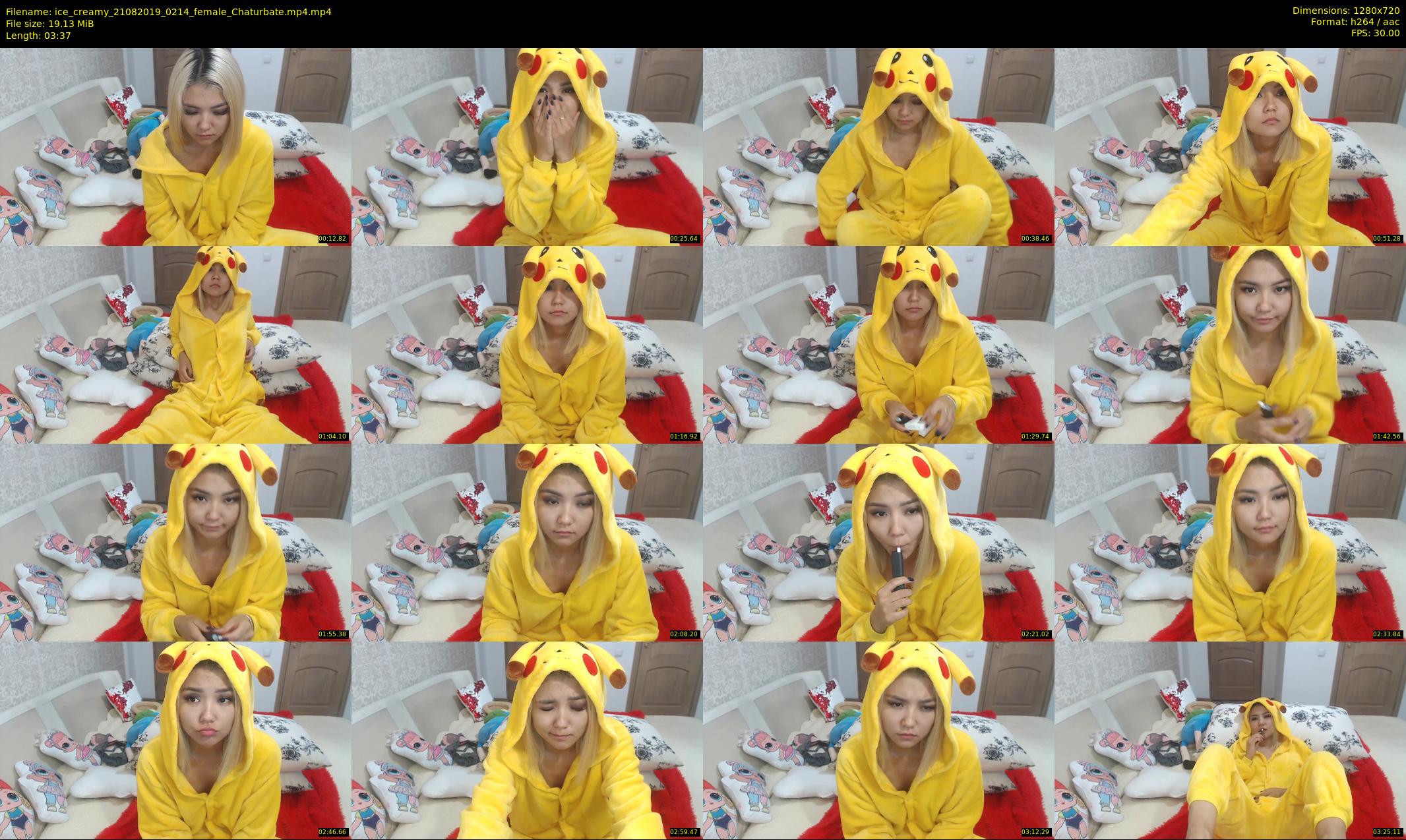 ice_creamy — 4 minute Chaturbate female cam show recording, 720p, Aug 21, 2019