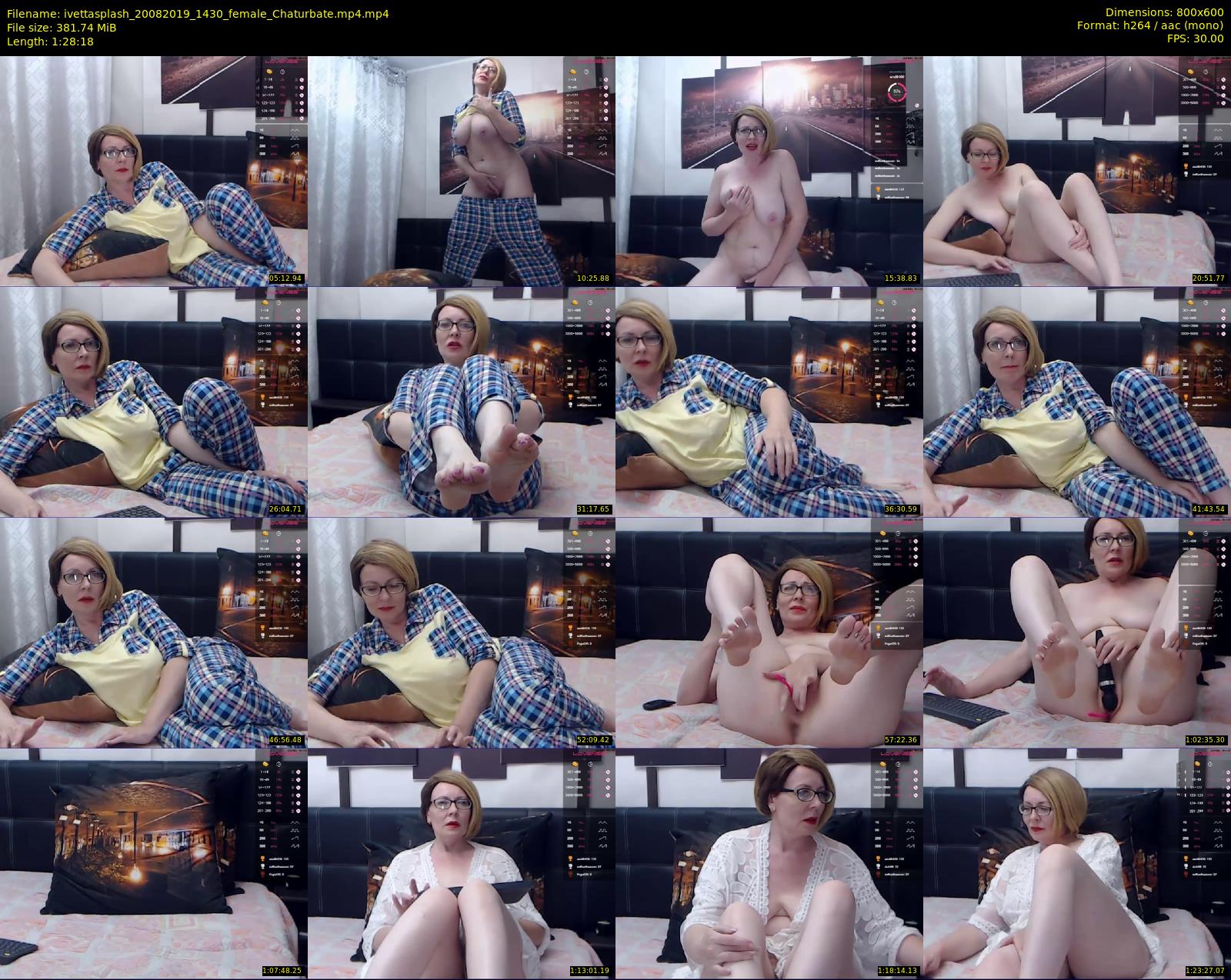 ivettasplash — 89 minute Chaturbate female cam show recording, 480p, Aug 20, 2019