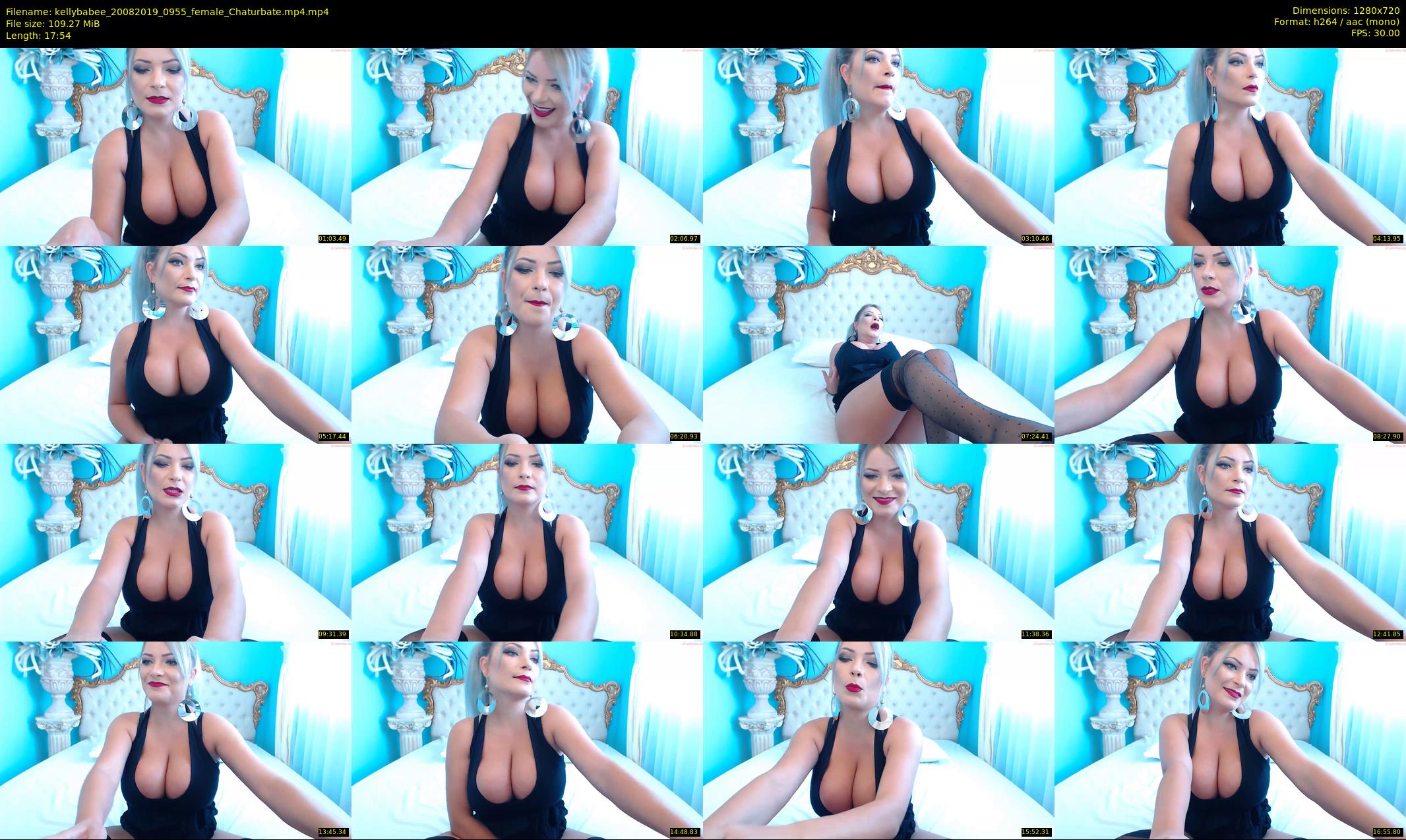 kellybabee — 18 minute Chaturbate female cam show recording, 720p, Aug 20, 2019