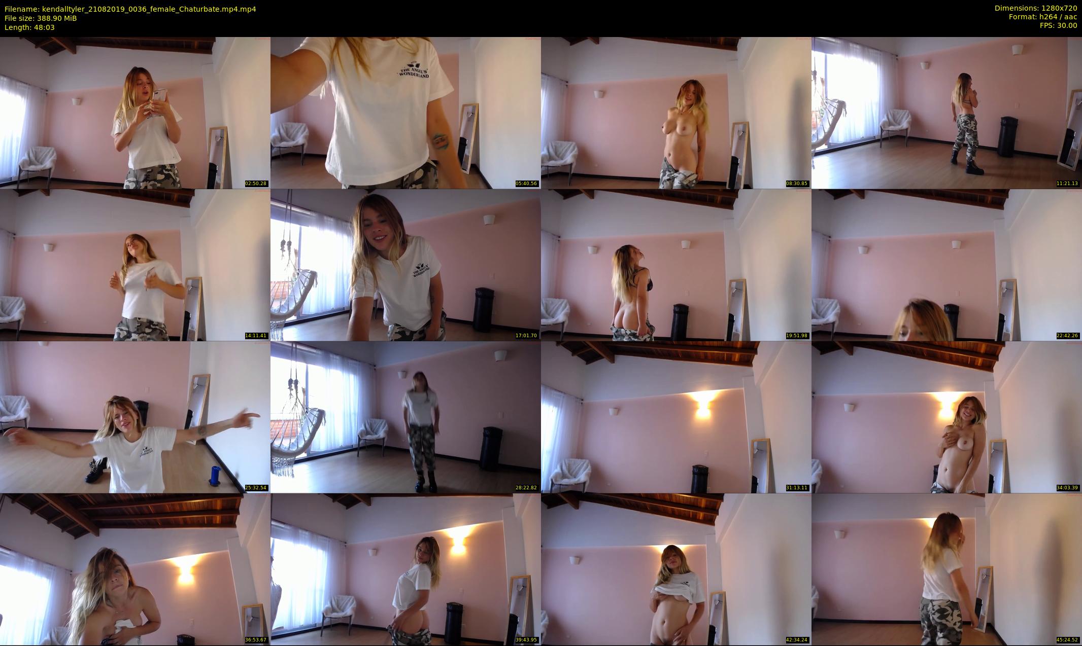 kendalltyler — 49 minute Chaturbate female cam show recording, 720p, Aug 21, 2019