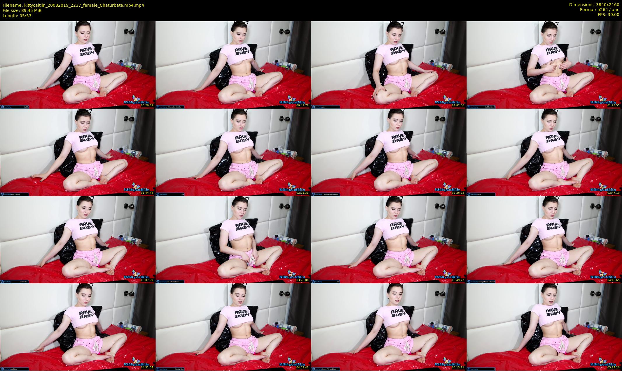 kittycaitlin — 6 minute Chaturbate female cam show recording, 4K, Aug 20, 2019