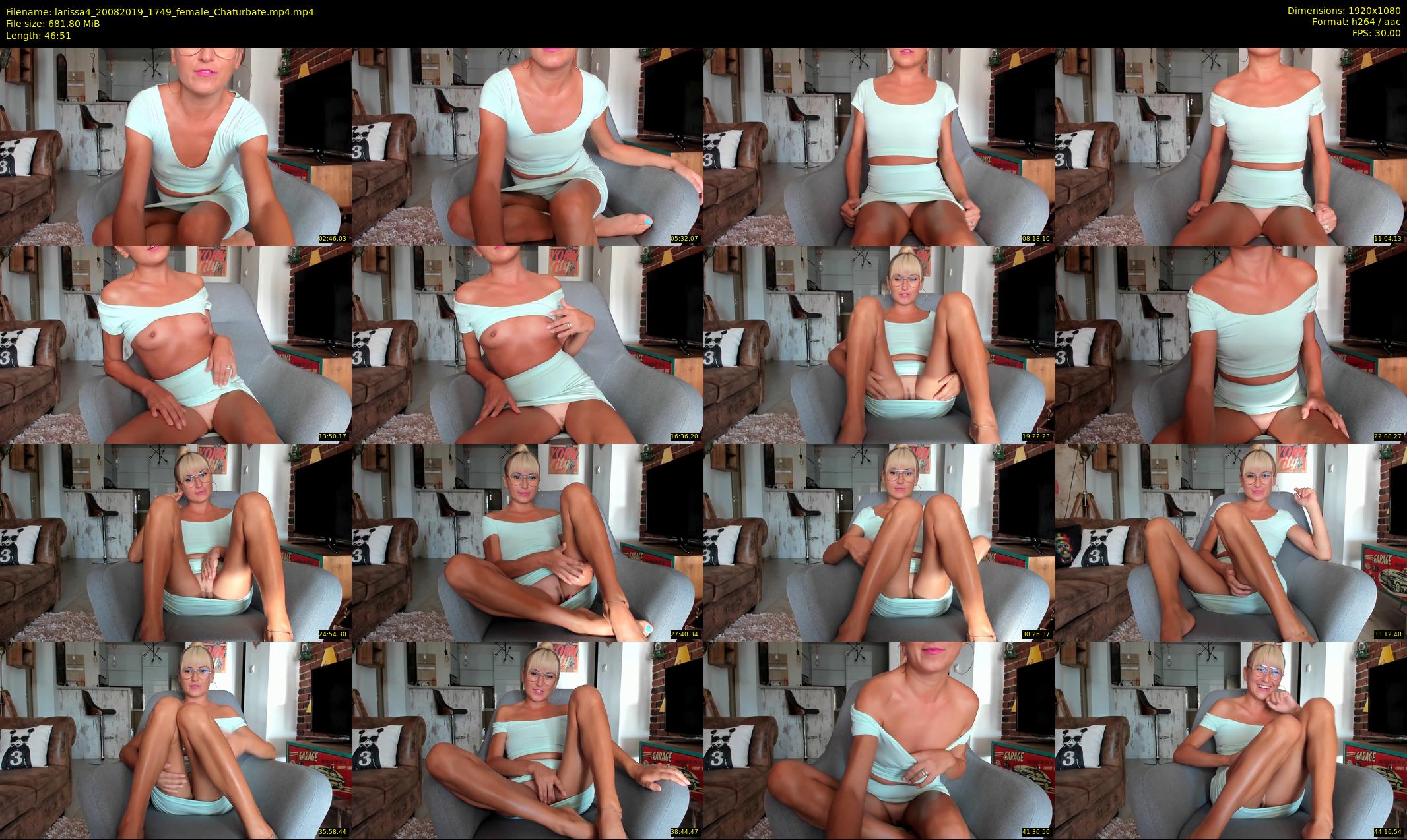 larissa4 — 47 minute Chaturbate female cam show recording, 1080p, Aug 20, 2019