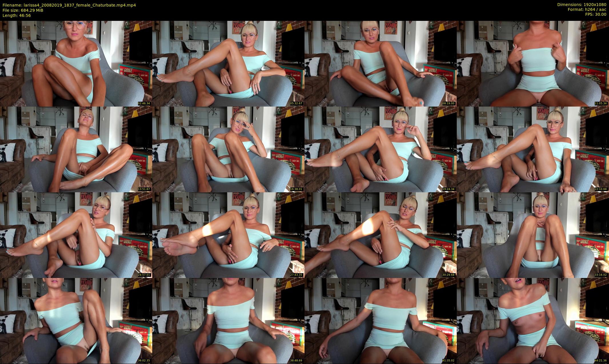 larissa4 — 47 minute Chaturbate female cam show recording, 1080p, Aug 20, 2019