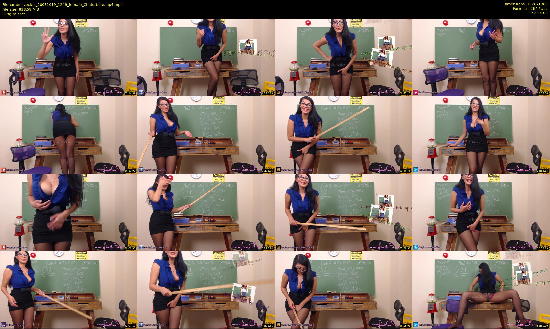 livecleo — 55 minute Chaturbate female cam show recording, 1080p, Aug 20, 2019