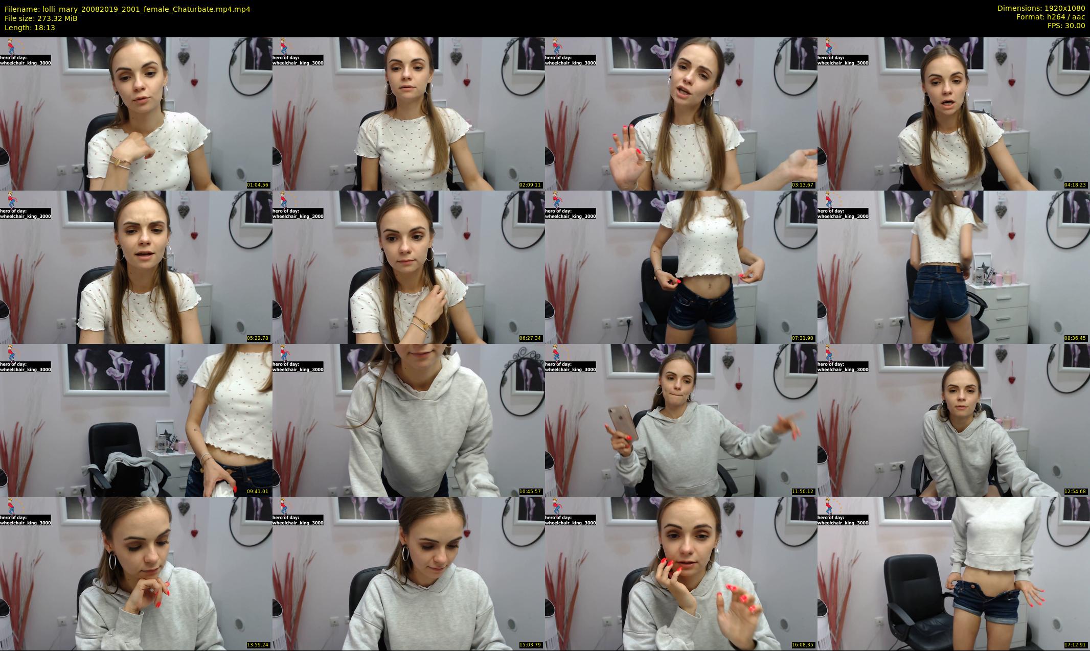 lolli_mary — 19 minute Chaturbate female cam show recording, 1080p, Aug 20, 2019