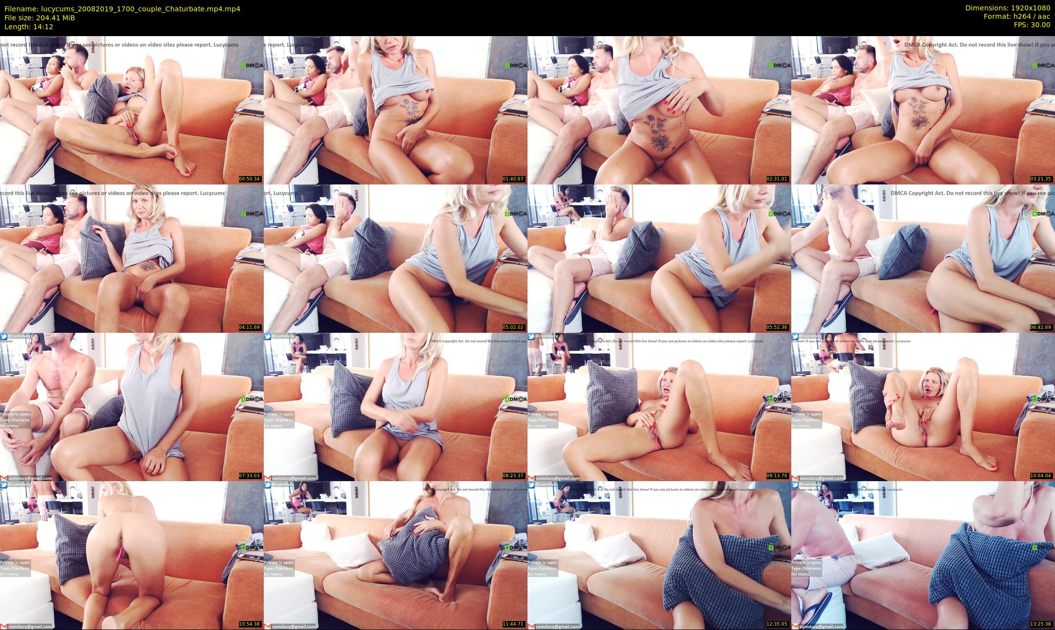 lucycums — 15 minute Chaturbate couple cam show recording, 1080p, Aug 20, 2019