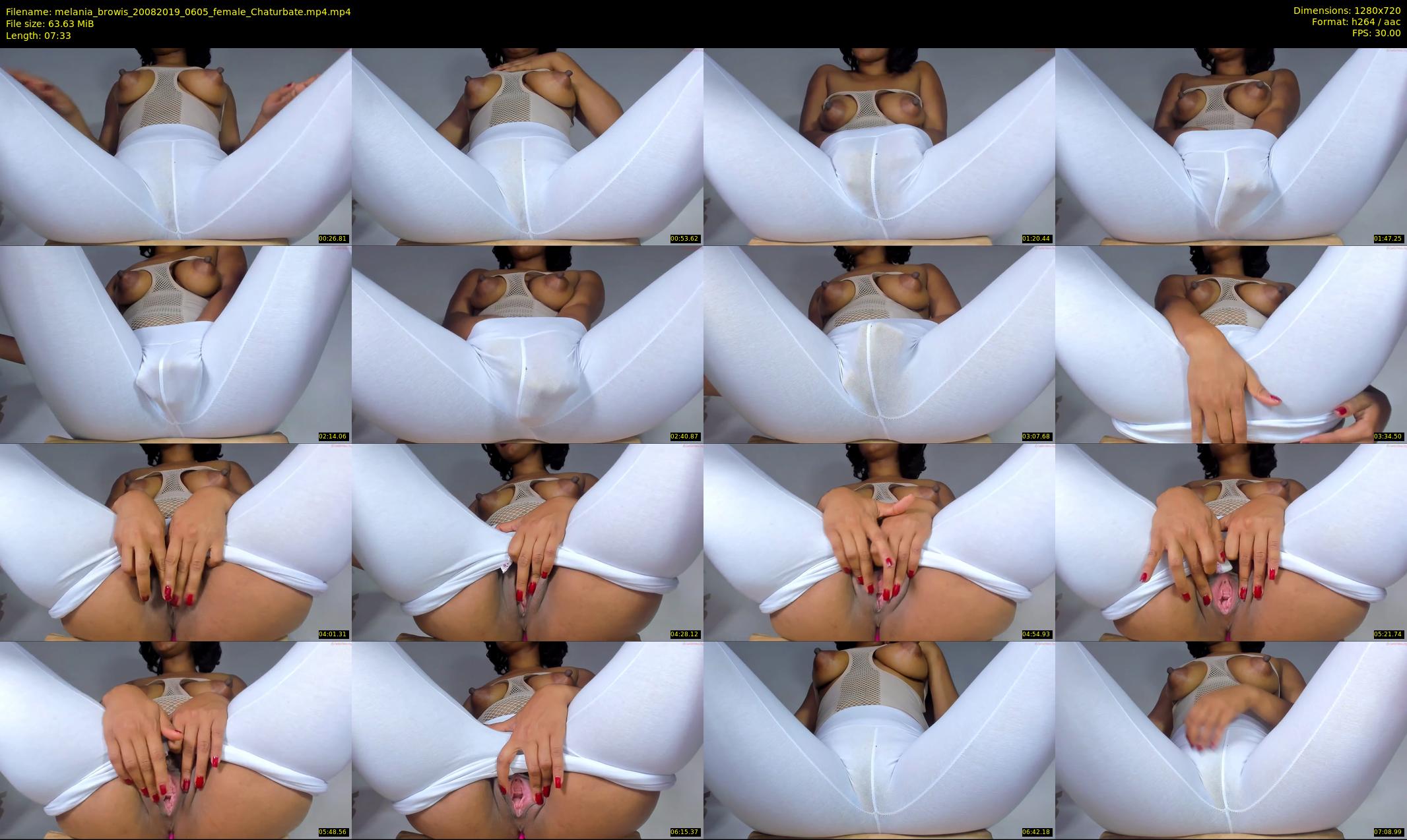 melania_browis — 8 minute Chaturbate female cam show recording, 720p, Aug 20, 2019