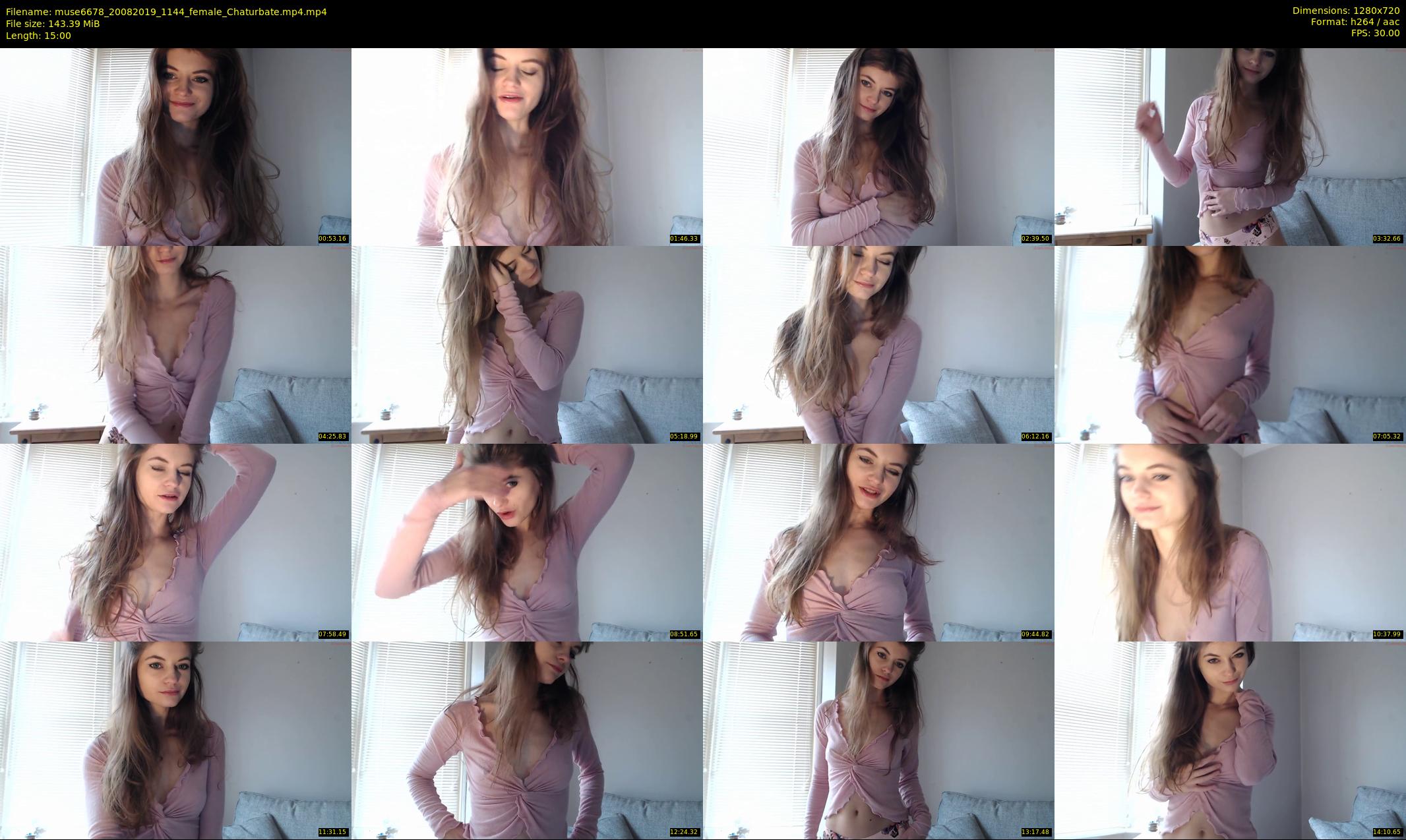 muse6678 — 15 minute Chaturbate female cam show recording, 720p, Aug 20, 2019
