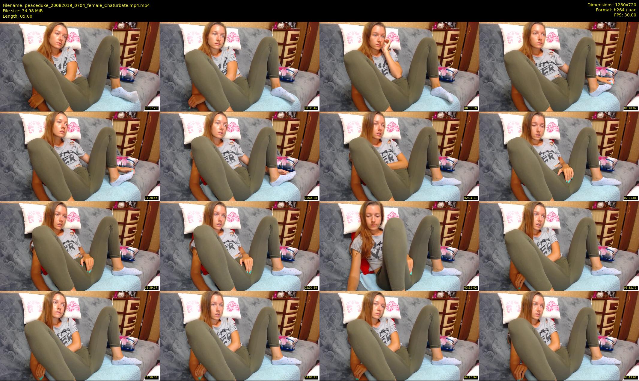 peaceduke — 5 minute Chaturbate female cam show recording, 720p, Aug 20, 2019