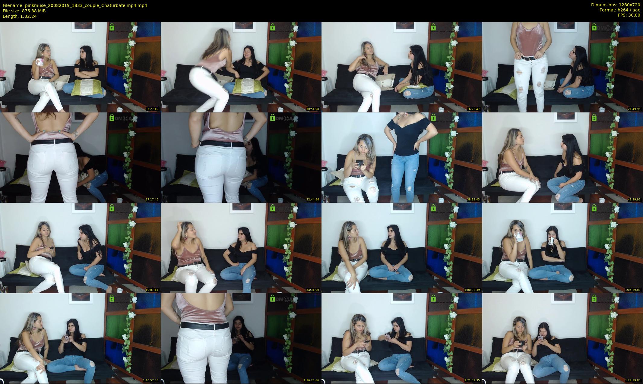 pinkmuse — 93 minute Chaturbate couple cam show recording, 720p, Aug 20, 2019