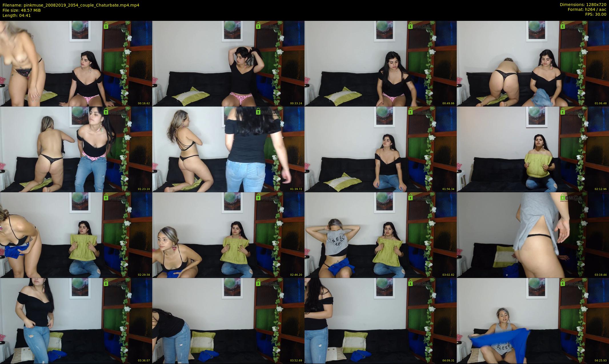 pinkmuse — 5 minute Chaturbate couple cam show recording, 720p, Aug 20, 2019