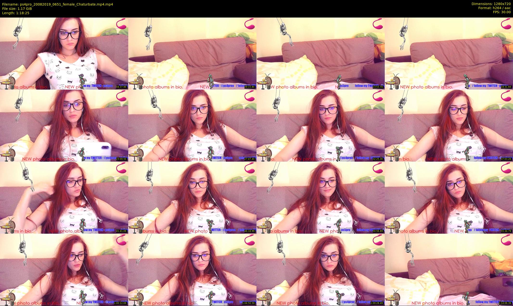 ps4pro — 79 minute Chaturbate female cam show recording, 720p, Aug 20, 2019