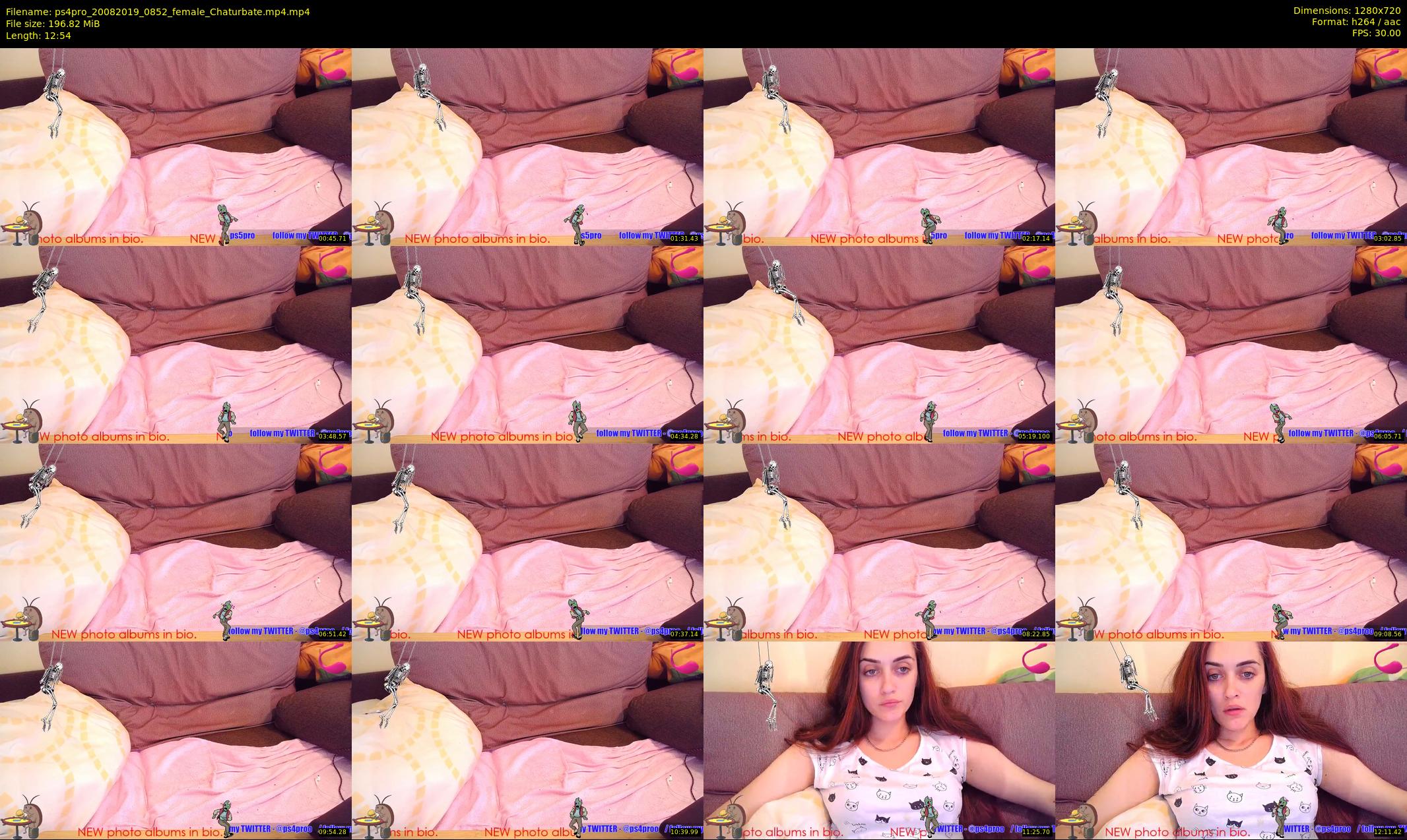 ps4pro — 13 minute Chaturbate female cam show recording, 720p, Aug 20, 2019
