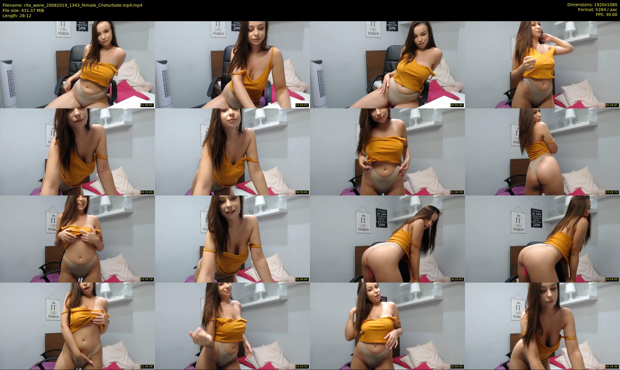 rita_wane — 29 minute Chaturbate female cam show recording, 1080p, Aug 20, 2019