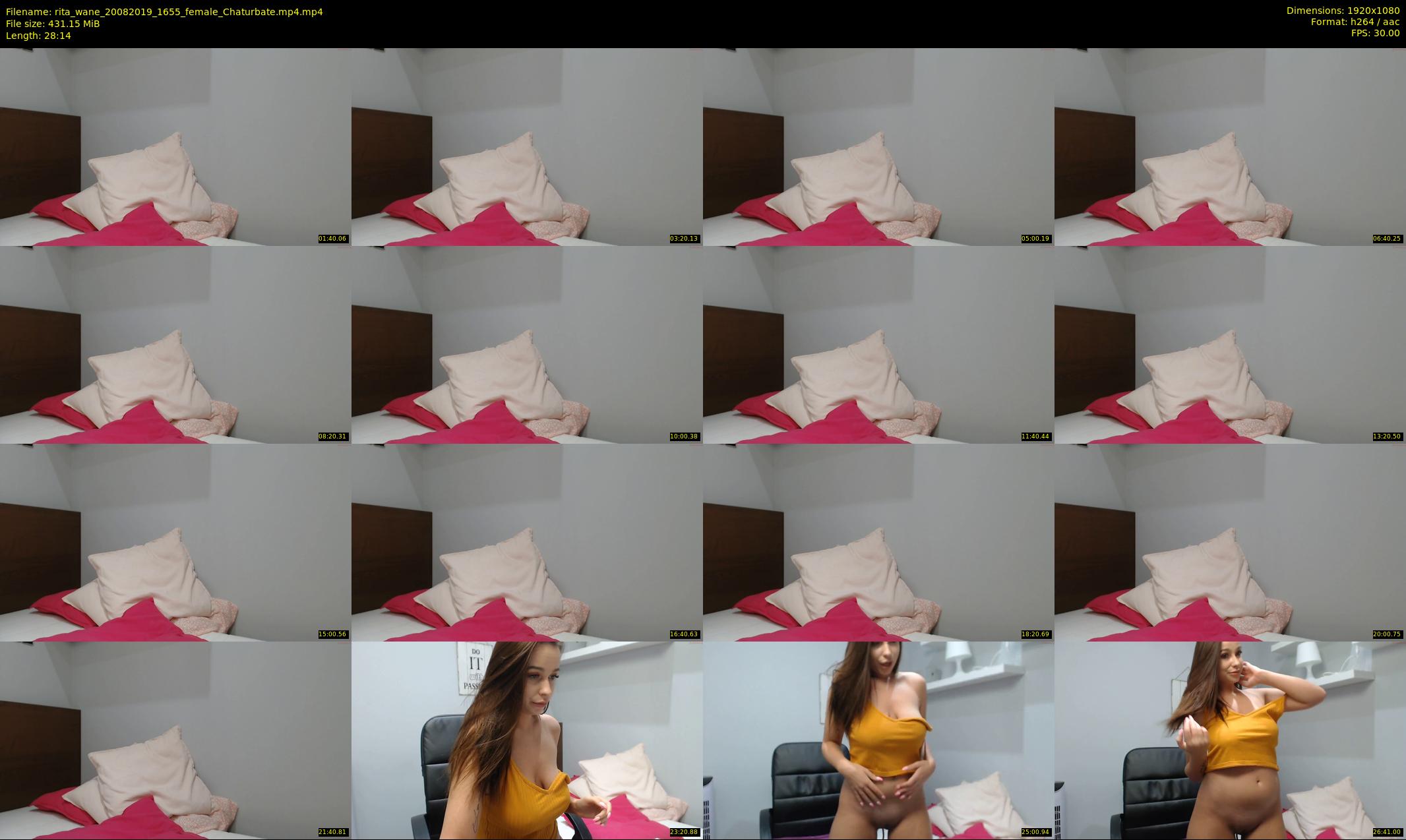 rita_wane — 29 minute Chaturbate female cam show recording, 1080p, Aug 20, 2019