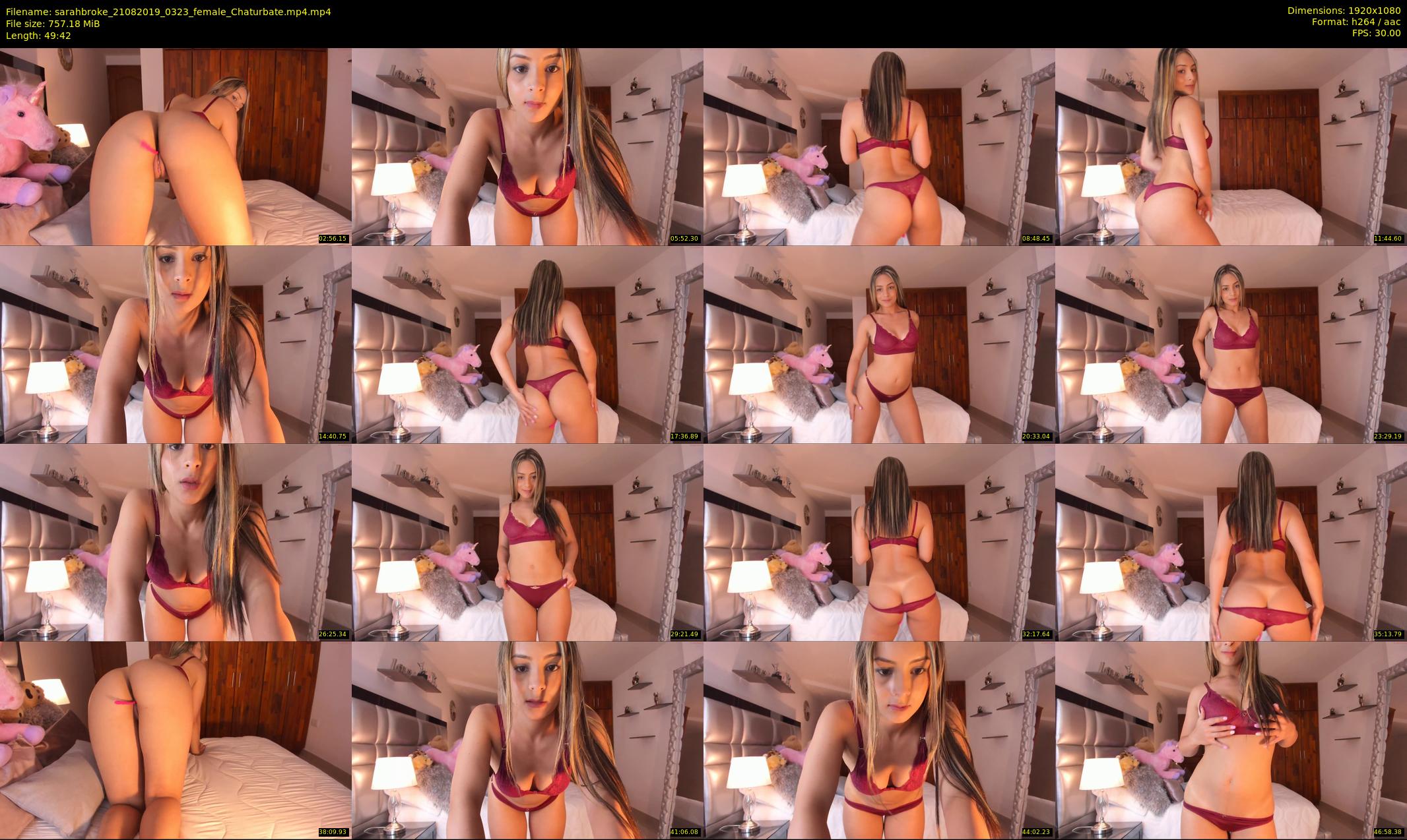 sarahbroke — 50 minute Chaturbate female cam show recording, 1080p, Aug 21, 2019