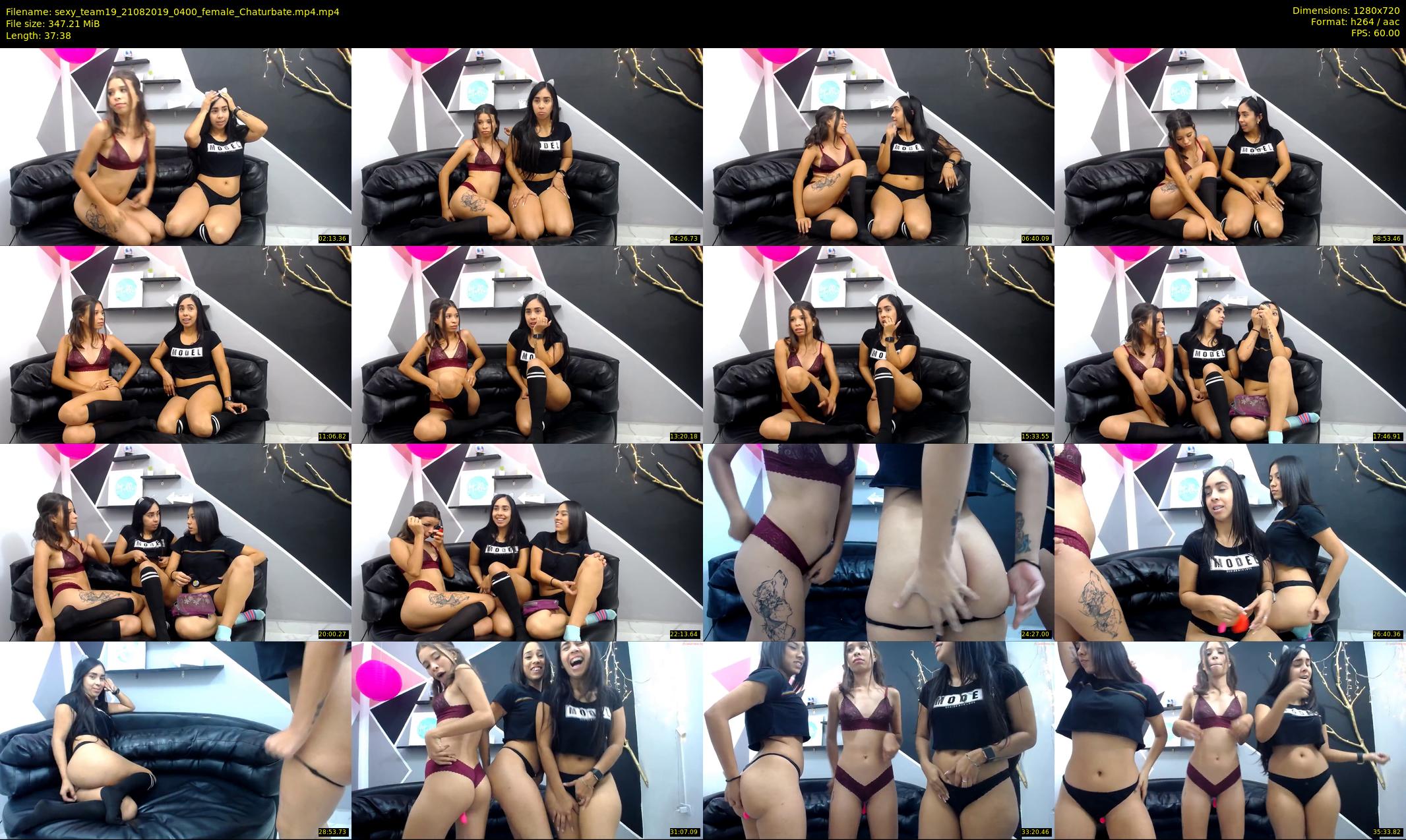 sexy_team19 — 38 minute Chaturbate female cam show recording, 720p, Aug 21, 2019