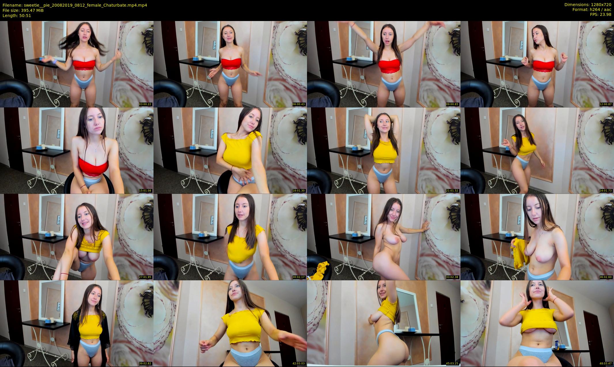 sweetie__pie — 51 minute Chaturbate female cam show recording, 720p, Aug 20, 2019