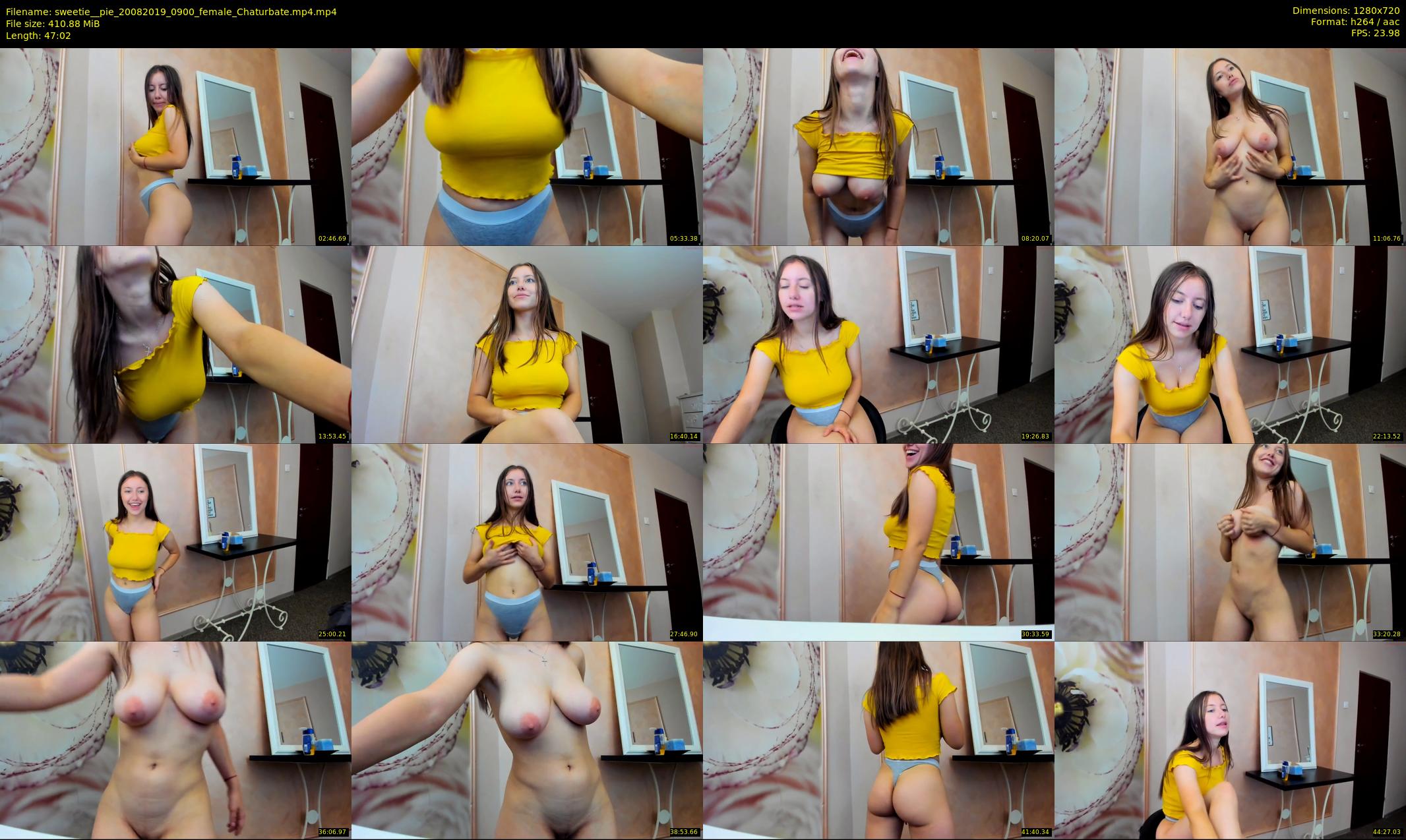 sweetie__pie — 48 minute Chaturbate female cam show recording, 720p, Aug 20, 2019