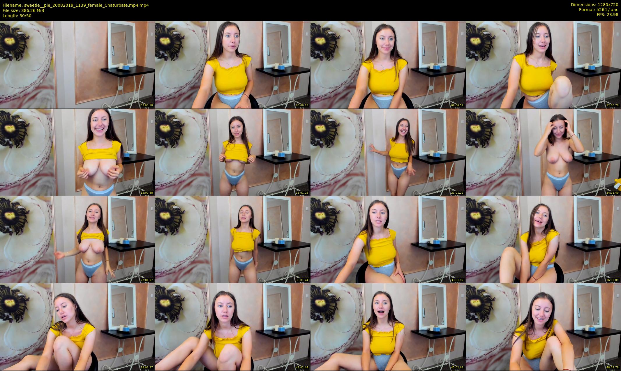 sweetie__pie — 51 minute Chaturbate female cam show recording, 720p, Aug 20, 2019