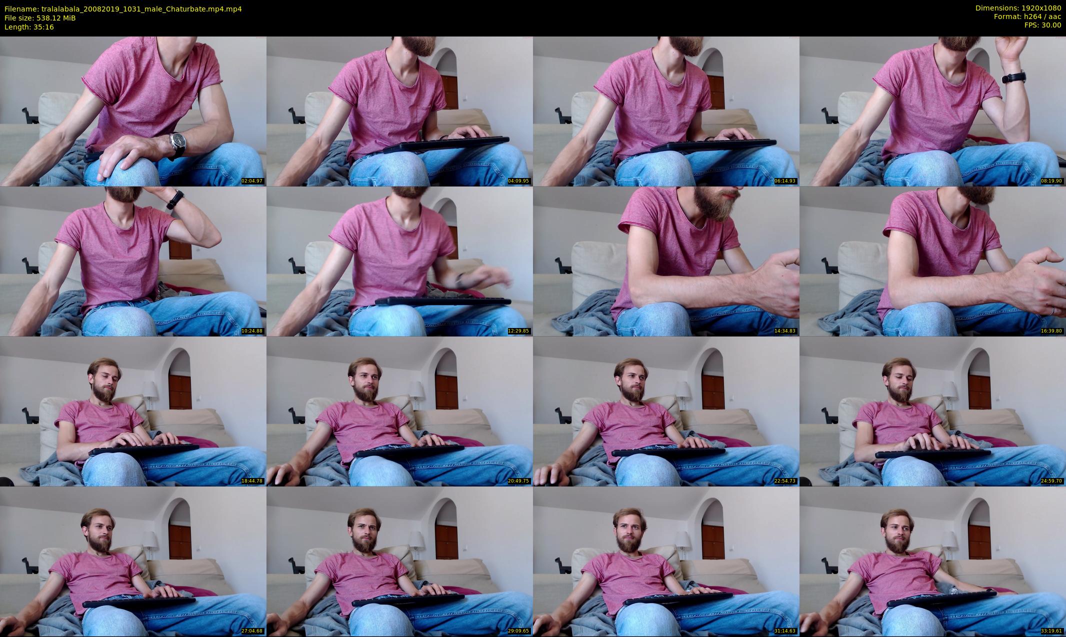 tralalabala — 36 minute Chaturbate male cam show recording, 1080p, Aug 20, 2019