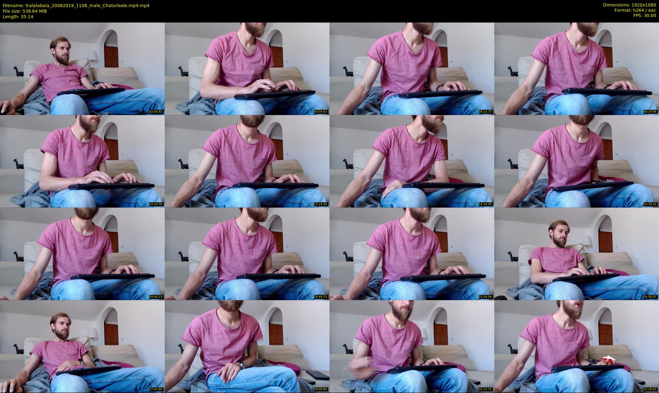 tralalabala — 36 minute Chaturbate male cam show recording, 1080p, Aug 20, 2019