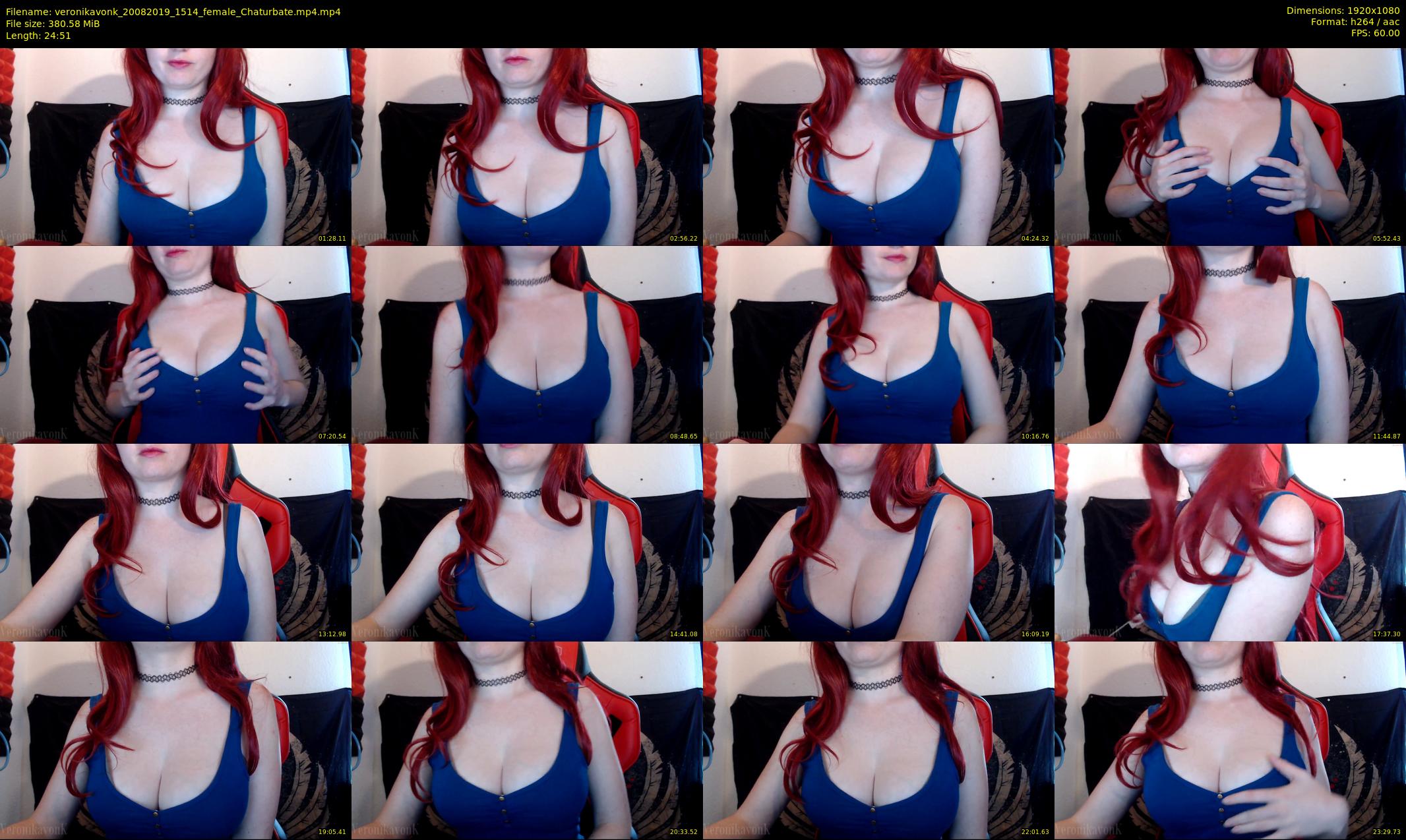 veronikavonk — 25 minute Chaturbate female cam show recording, 1080p, Aug 20, 2019