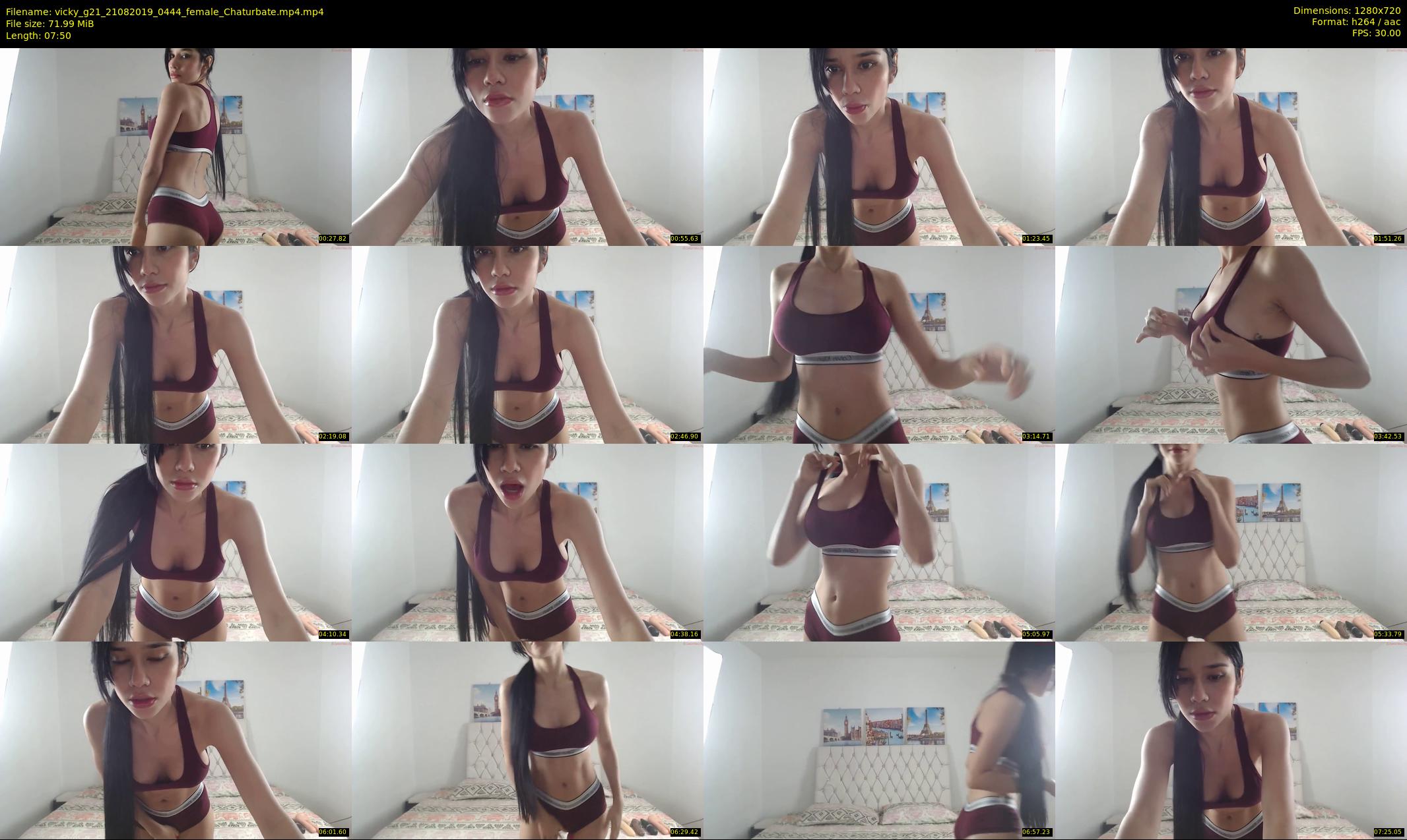 vicky_g21 — 8 minute Chaturbate female cam show recording, 720p, Aug 21, 2019