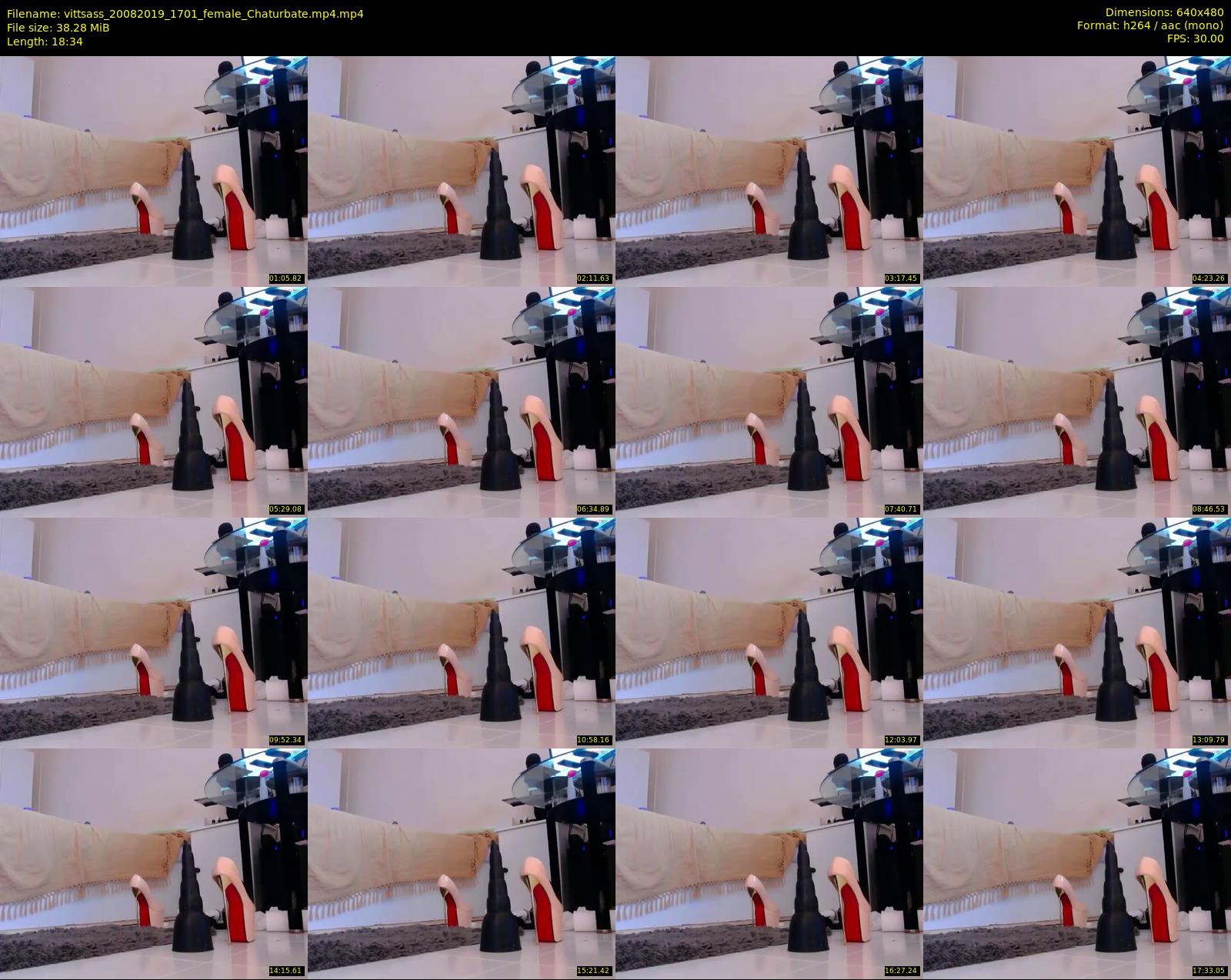vittsass — 19 minute Chaturbate female cam show recording, 480p, Aug 20, 2019