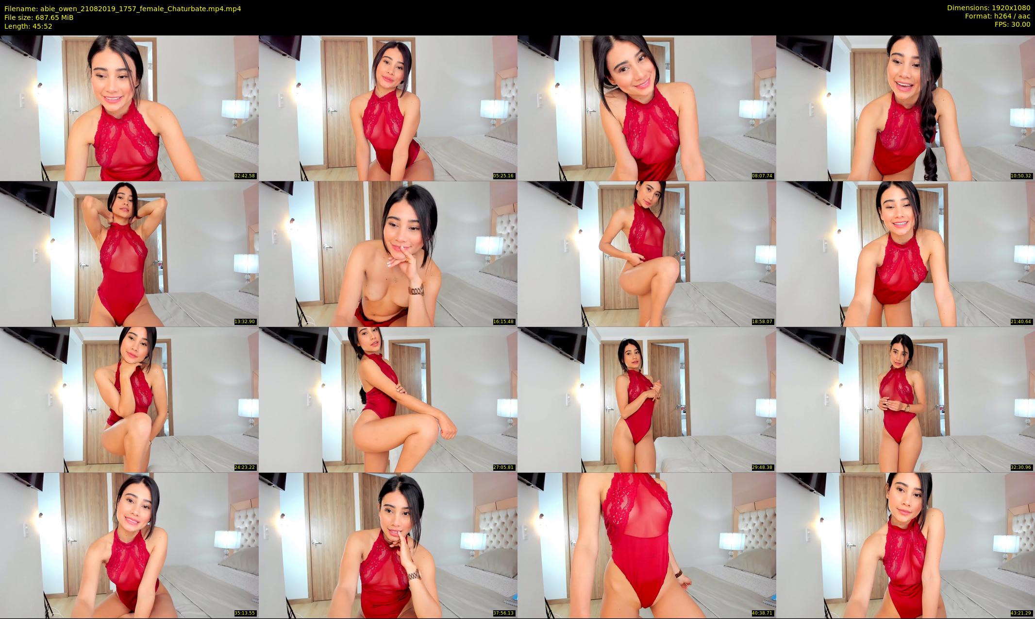 abie_owen — 46 minute Chaturbate female cam show recording, 1080p, Aug 21, 2019