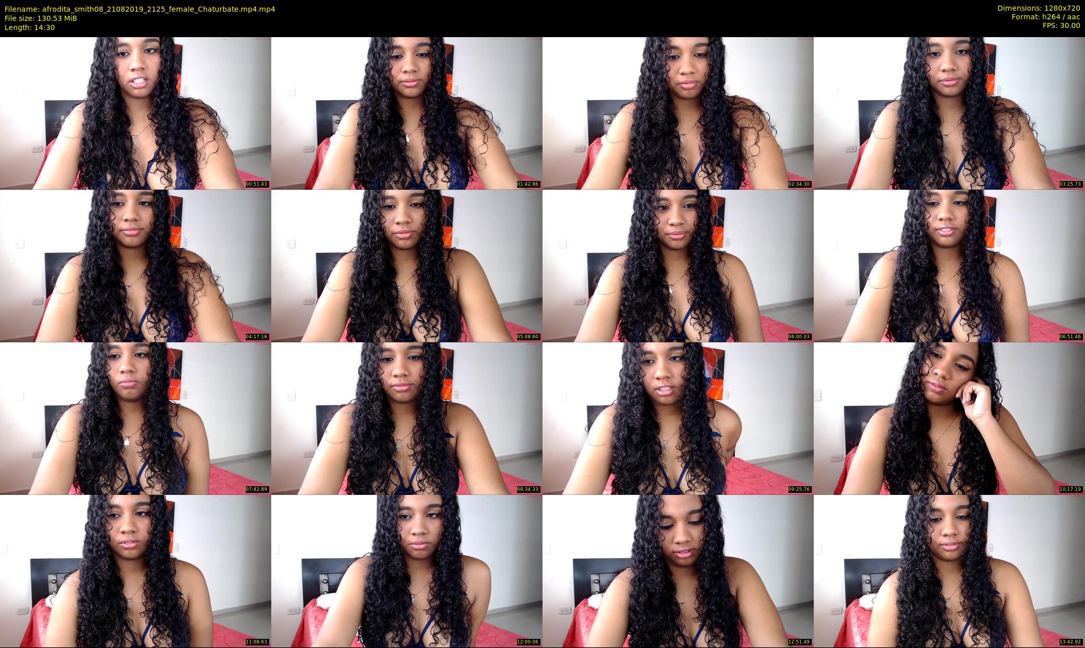 afrodita_smith08 — 15 minute Chaturbate female cam show recording, 720p, Aug 21, 2019