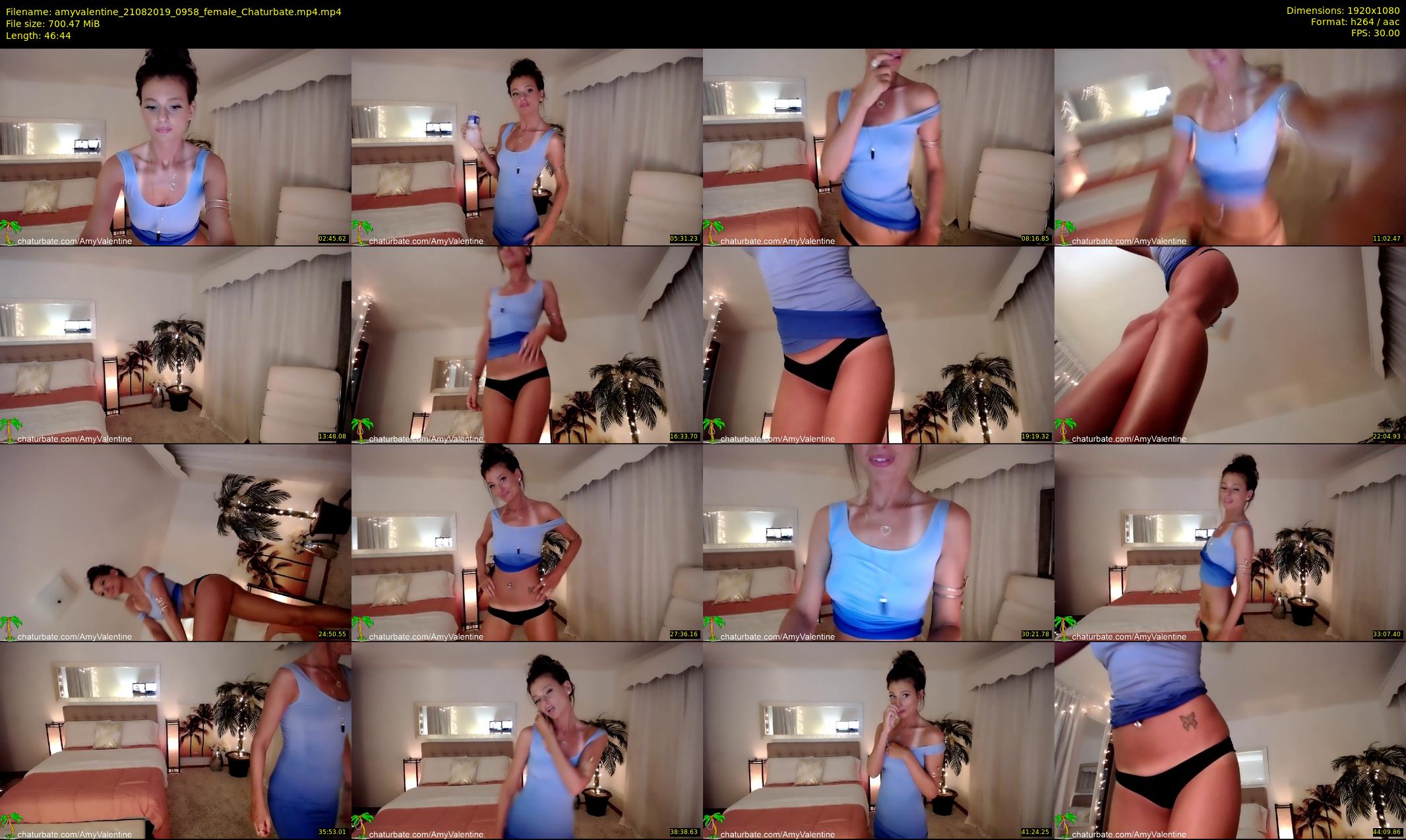 amyvalentine — 47 minute Chaturbate female cam show recording, 1080p, Aug 21, 2019