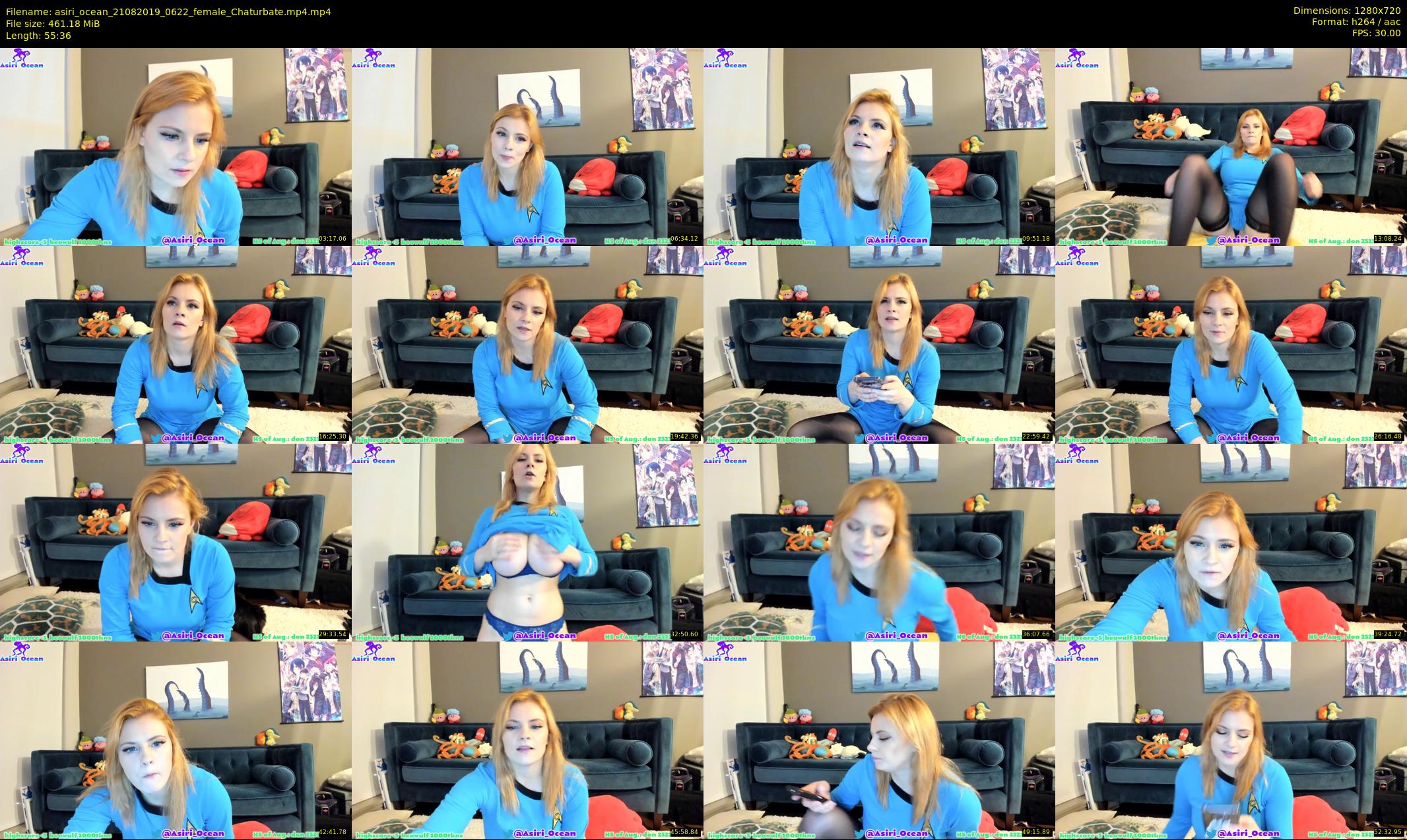 asiri_ocean — 56 minute Chaturbate female cam show recording, 720p, Aug 21, 2019