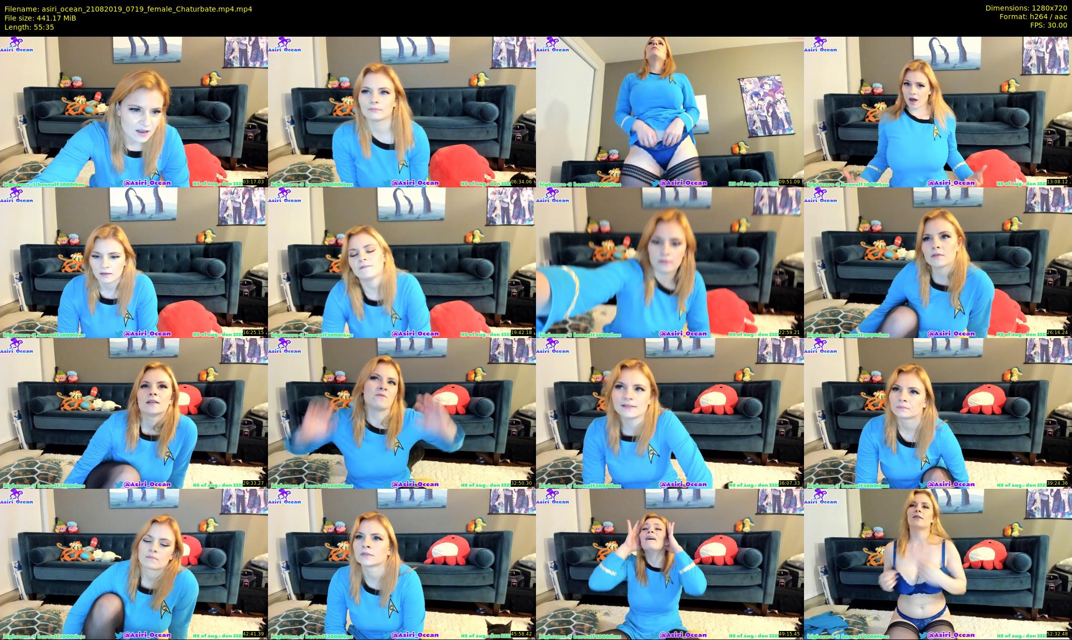 asiri_ocean — 56 minute Chaturbate female cam show recording, 720p, Aug 21, 2019