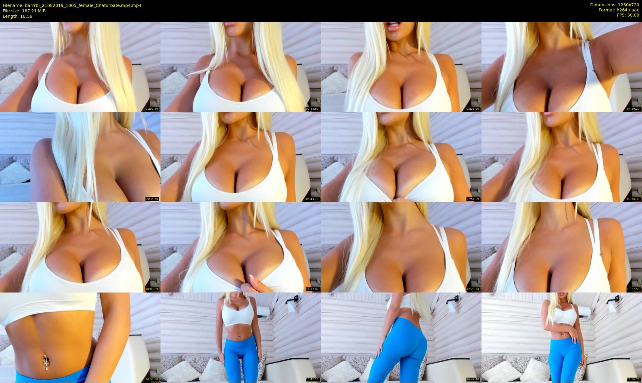 barrrbi — 19 minute Chaturbate female cam show recording, 720p, Aug 21, 2019