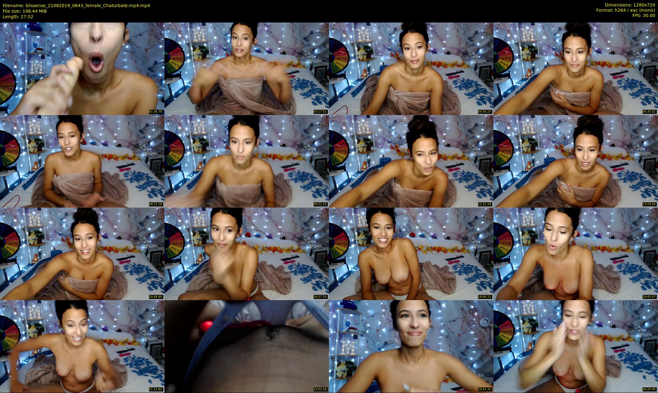 blissense — 28 minute Chaturbate female cam show recording, 720p, Aug 21, 2019