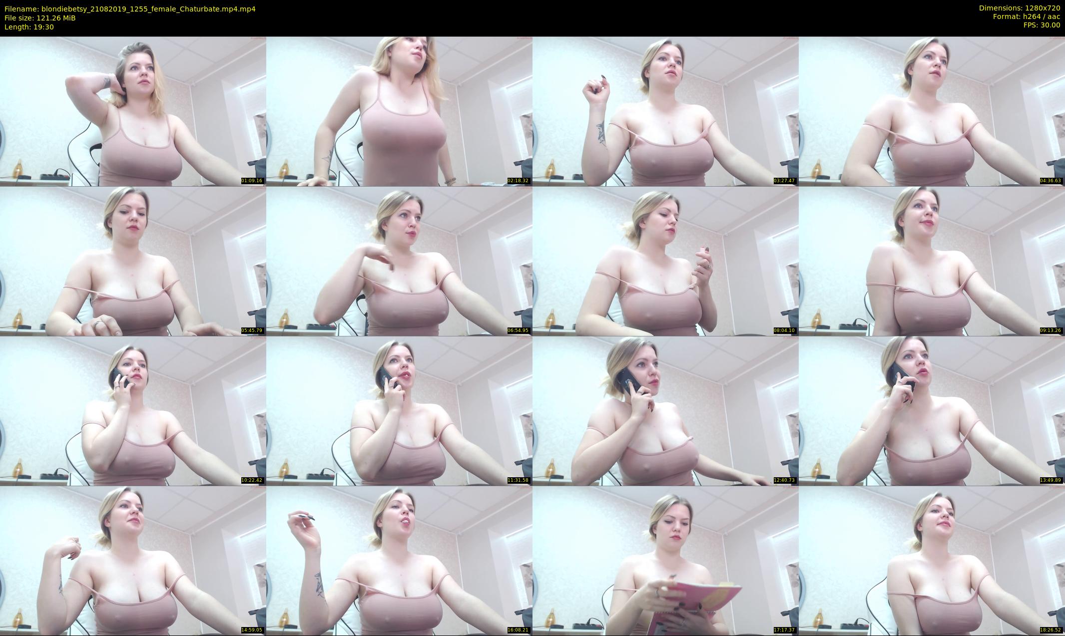 blondiebetsy — 20 minute Chaturbate female cam show recording, 720p, Aug 21, 2019