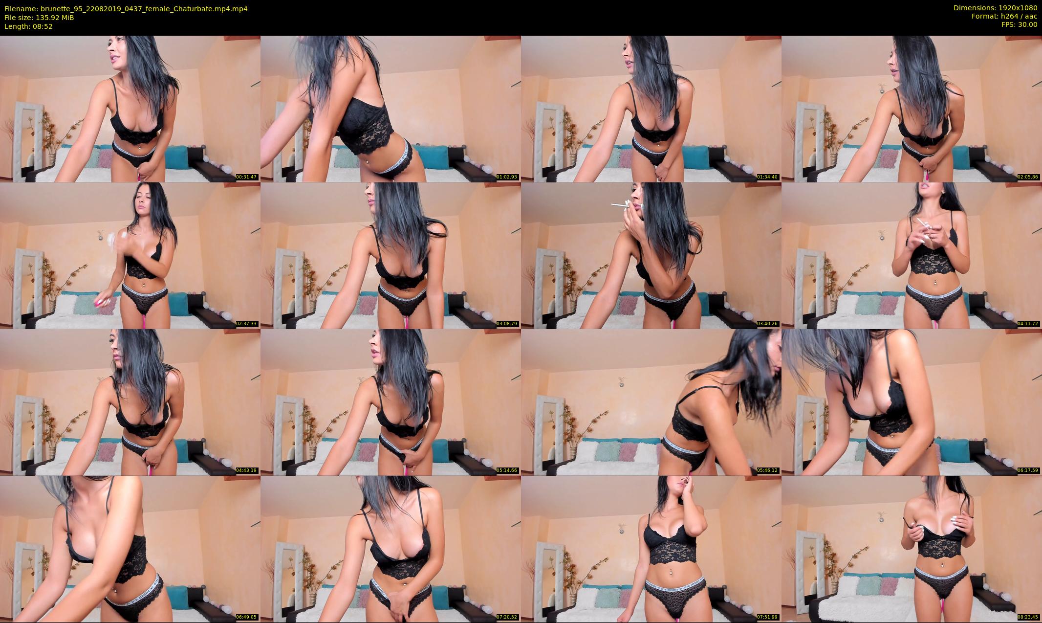 brunette_95 — 9 minute Chaturbate female cam show recording, 1080p, Aug 22, 2019